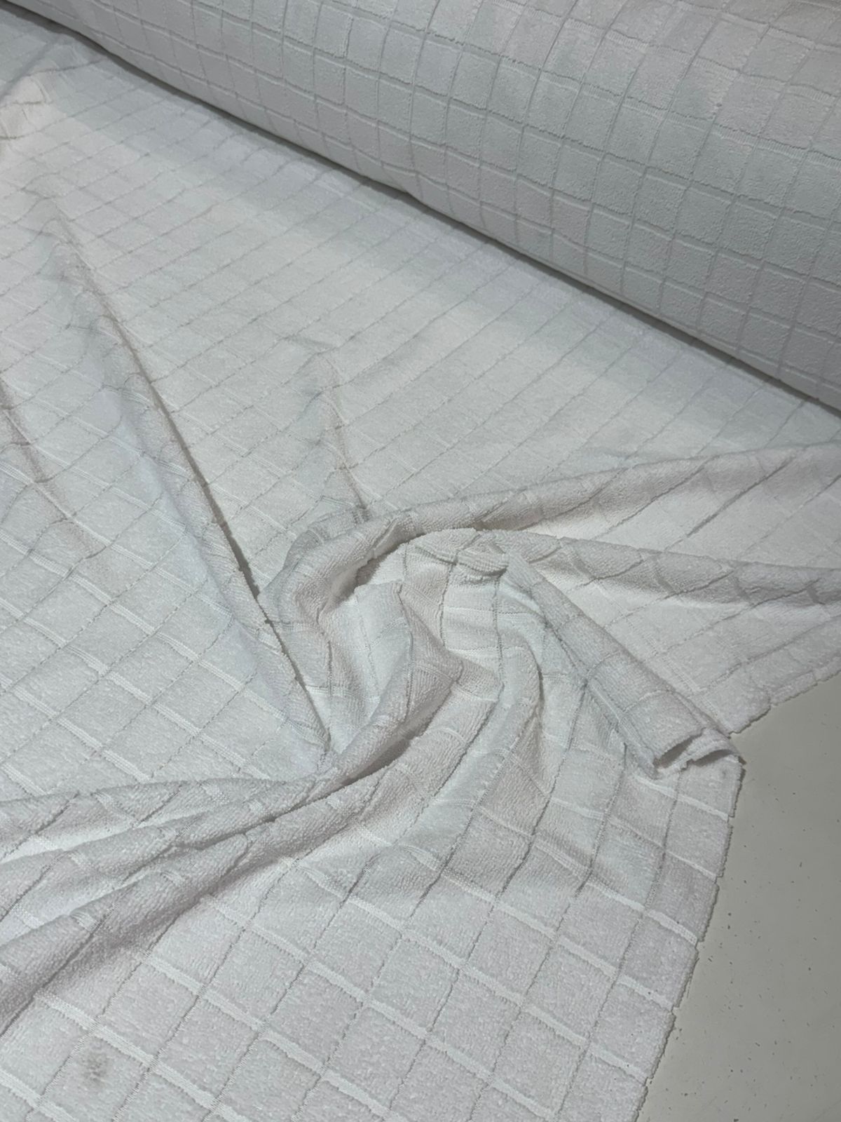 Tecido Atoalhado Felpudo Jacquard De Microfibra 1,50mt de largura