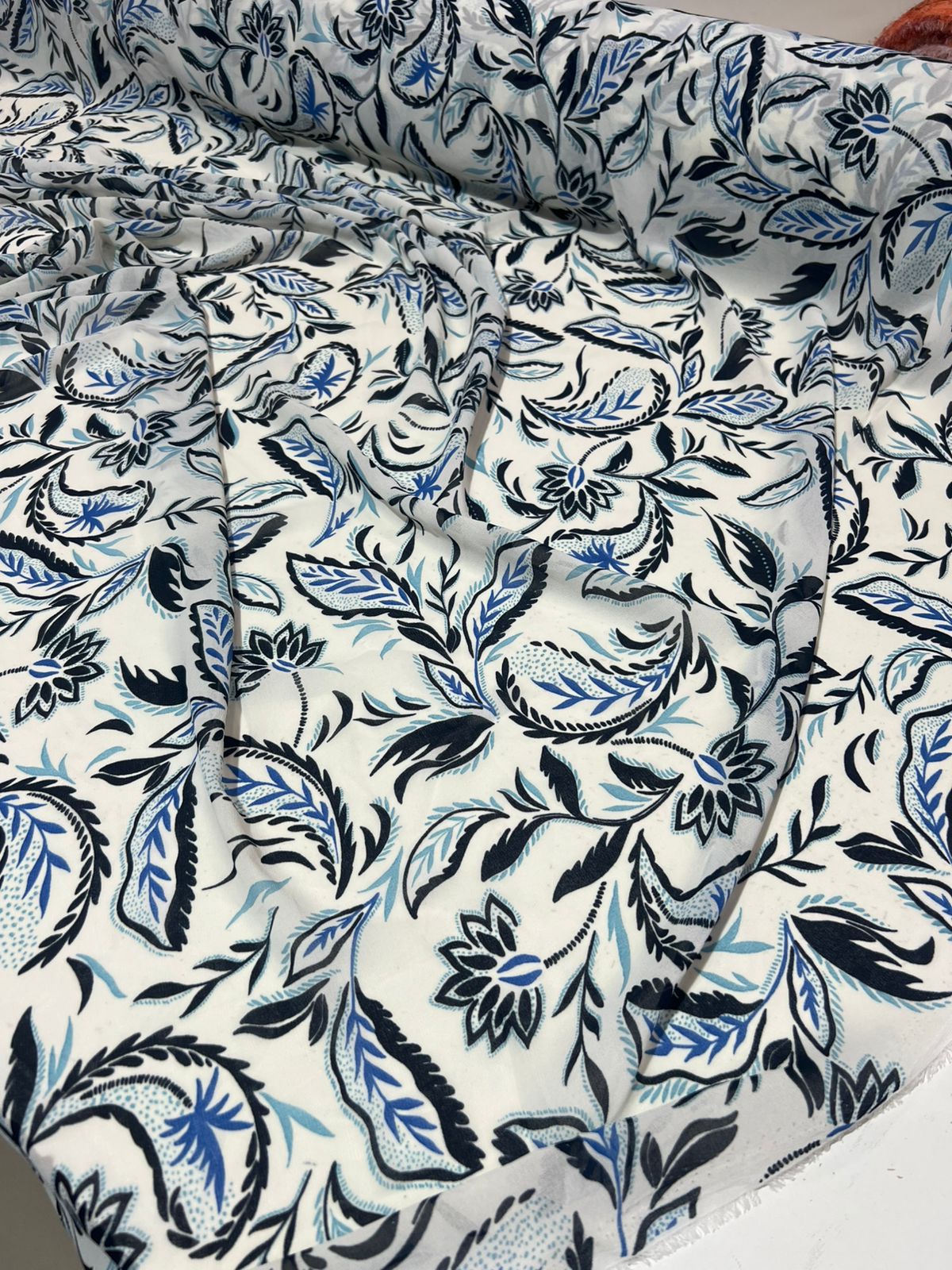 Tecido musseline Chiffon Estampado 1,40 largura