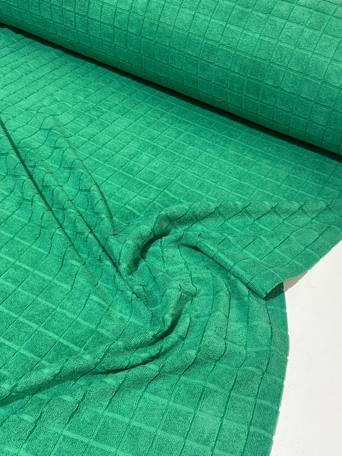 Tecido Atoalhado Felpudo Jacquard De Microfibra 1,50mt de largura