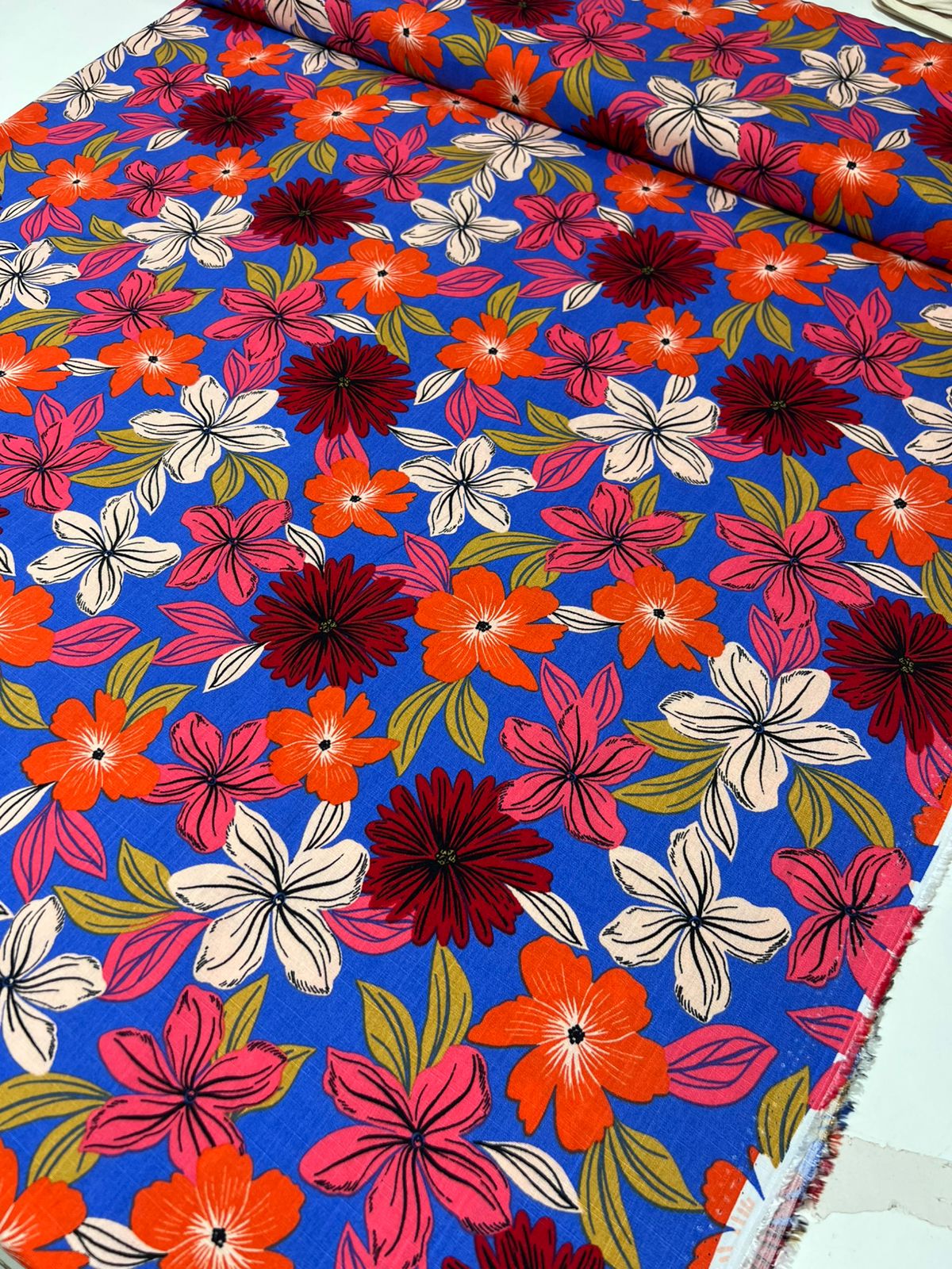 Tecido Viscolinho Estampado 100% Viscose 1,45m largura