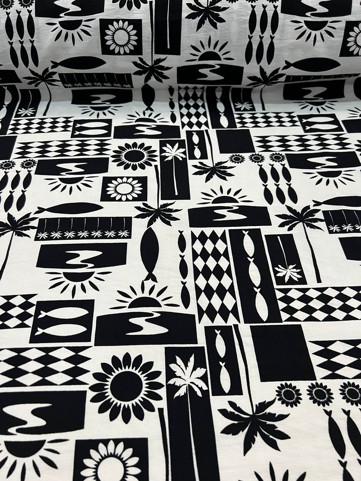 Tecido de viscolinho Capri 86% viscose 14% poliamida 1,40 largura