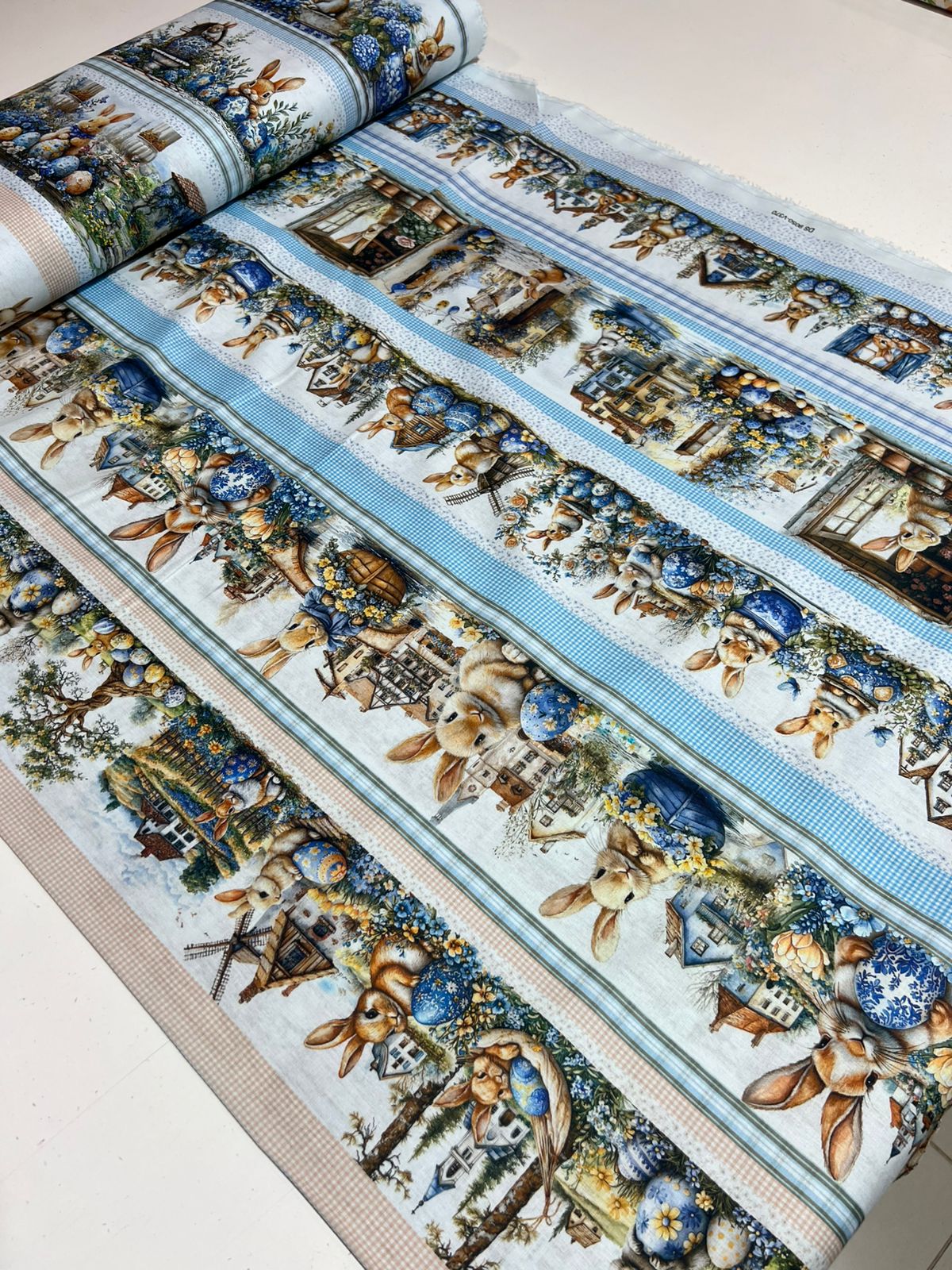 Tricoline 100% Algodão 50cm de comprimento x 1,5 largura padrão Estampas de pascoa
