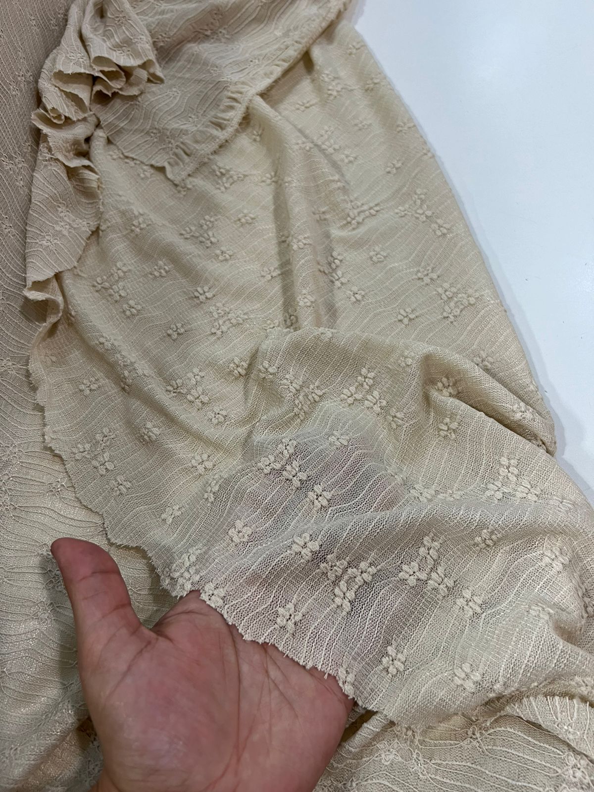 Tecido Renda Com elastano 1,50m largura