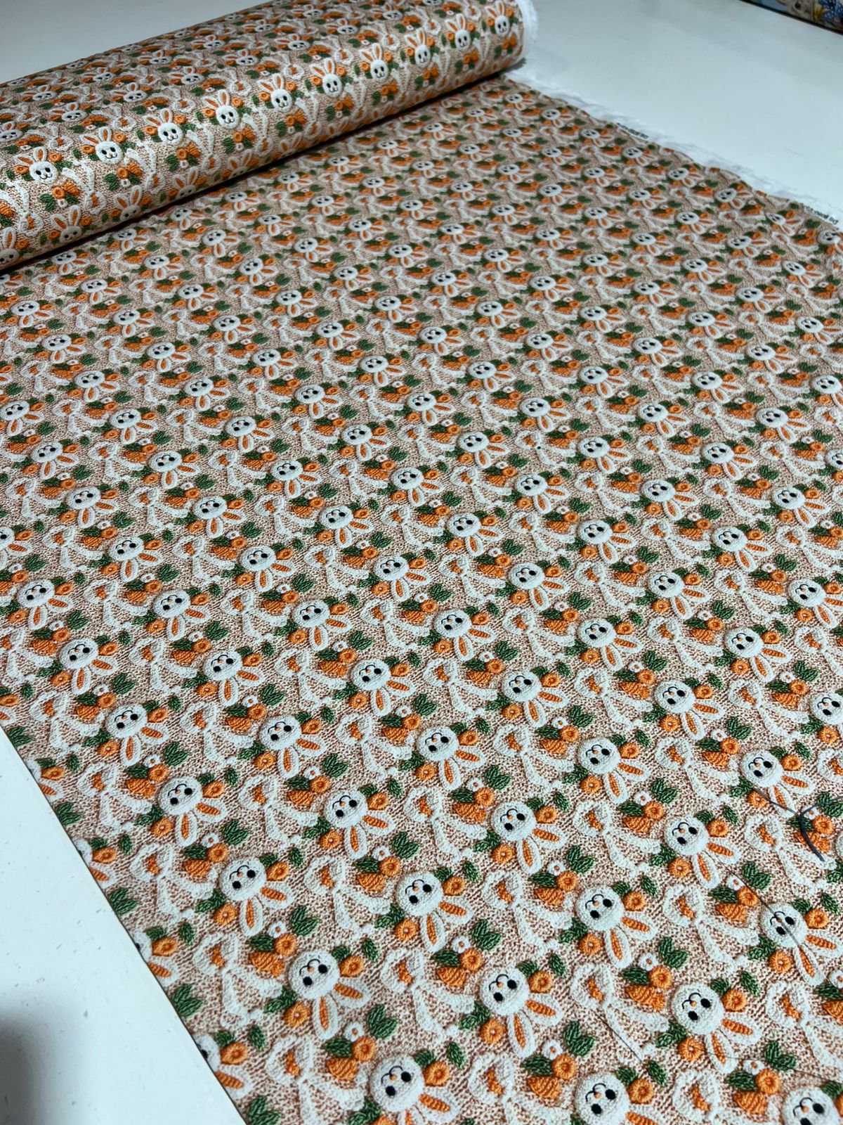 Tricoline 100% Algodão 50cm de comprimento x 1,5 largura padrão Estampas de pascoa