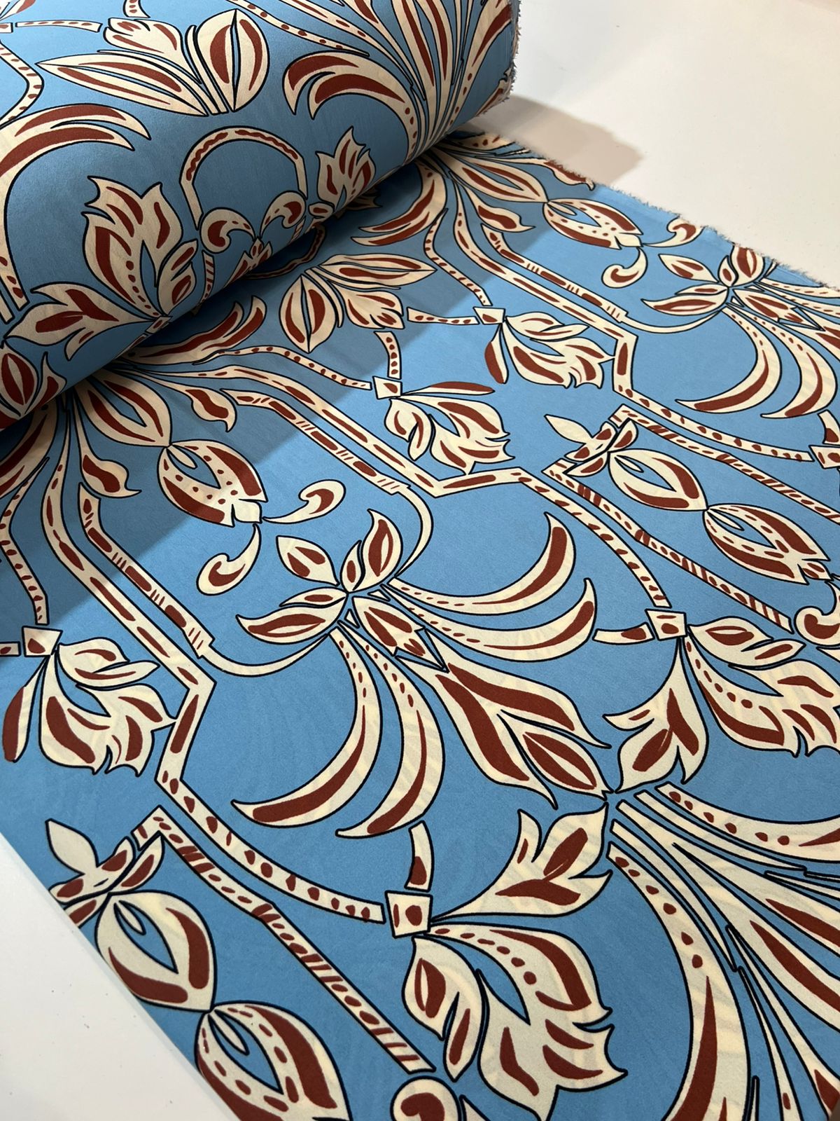 Tecido Crepe Duna Estampado  1,46 lagura