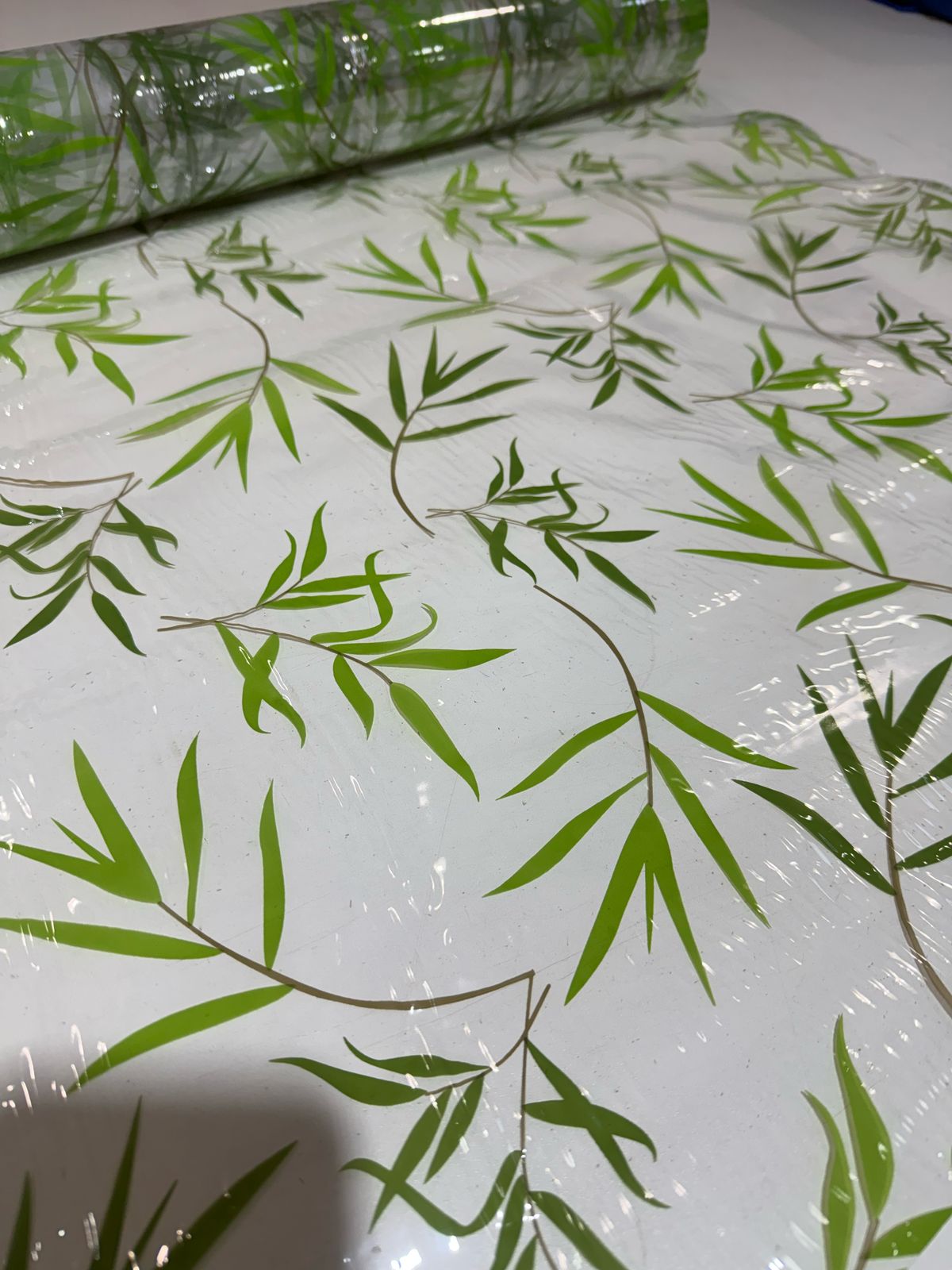 Toalha de Mesa Plástica Cristal 1m largura