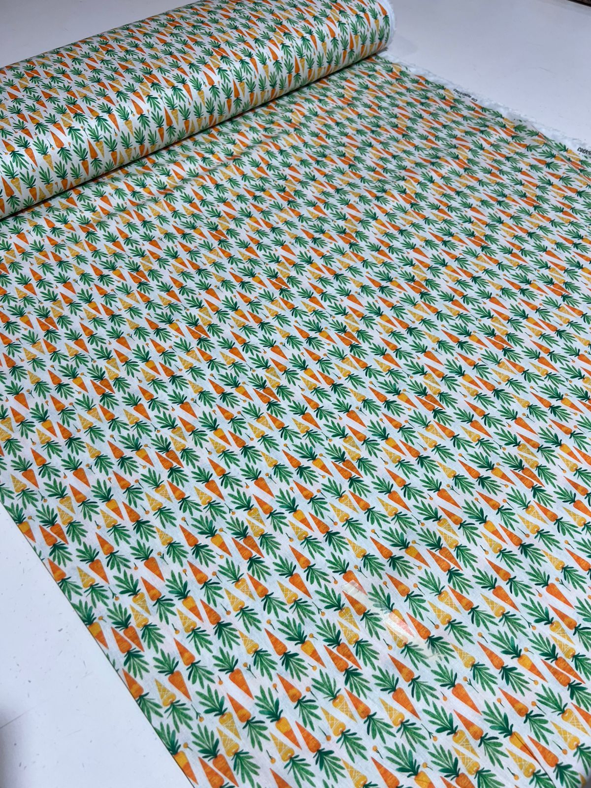 Tricoline 100% Algodão 50cm de comprimento x 1,5 largura padrão Estampas de pascoa