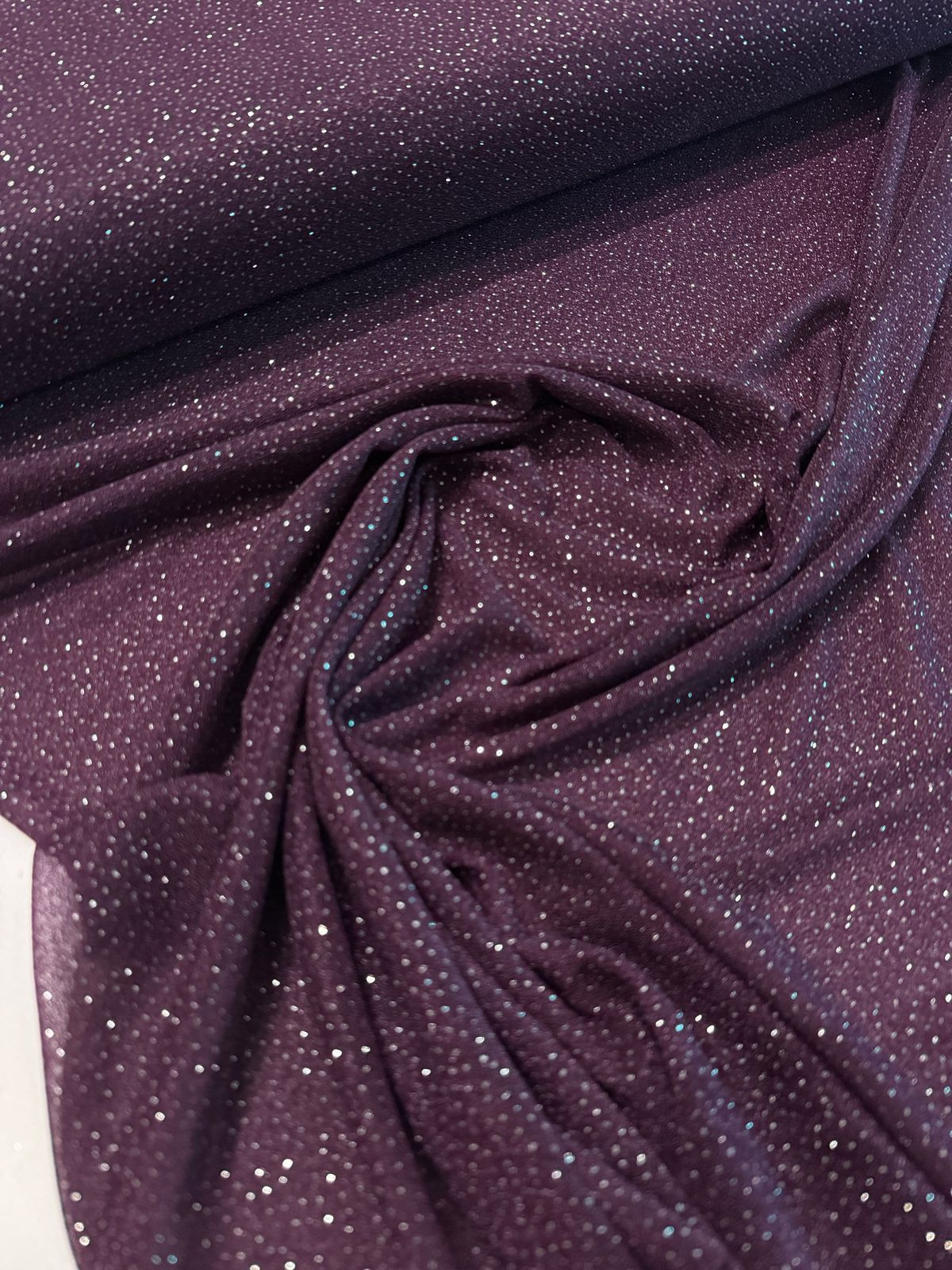 Tecido Malha glitter com Elastano 1,50m largura