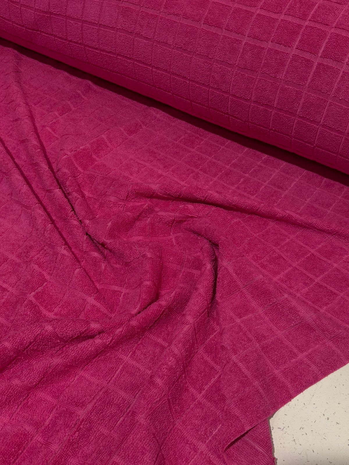 Tecido Atoalhado Felpudo Jacquard De Microfibra 1,50mt de largura