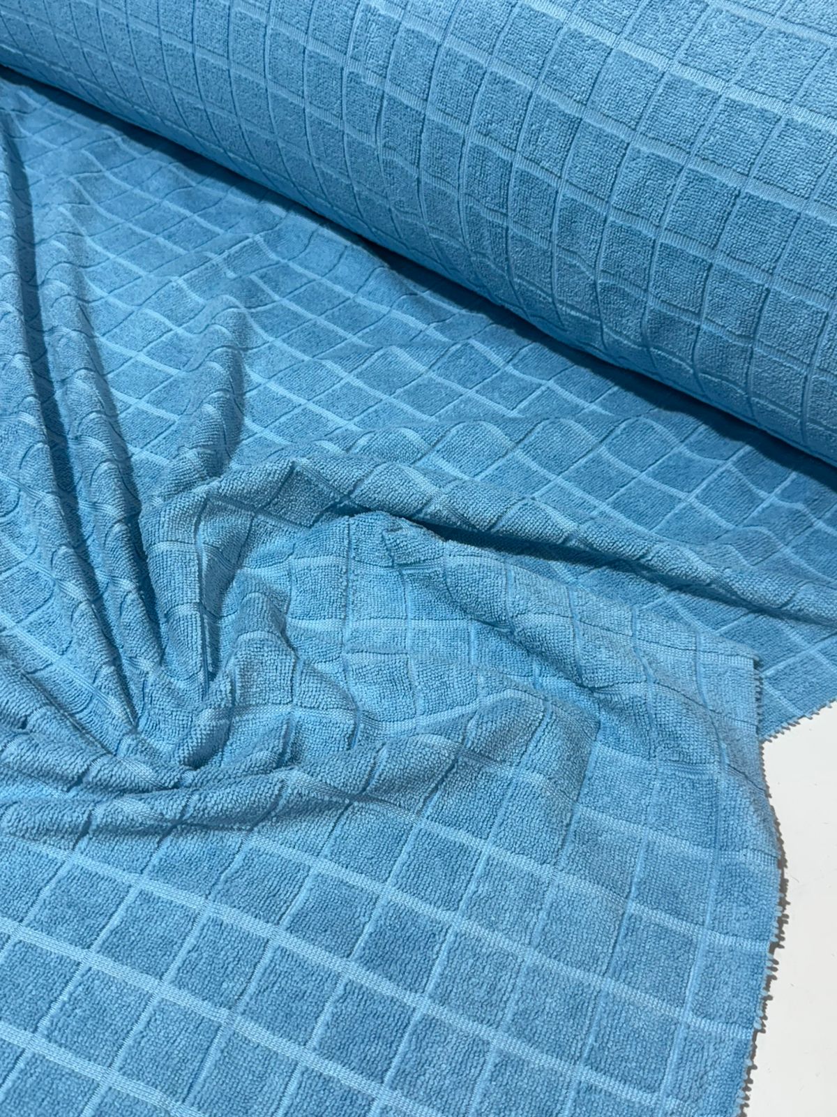Tecido Atoalhado Felpudo Jacquard De Microfibra 1,50mt de largura