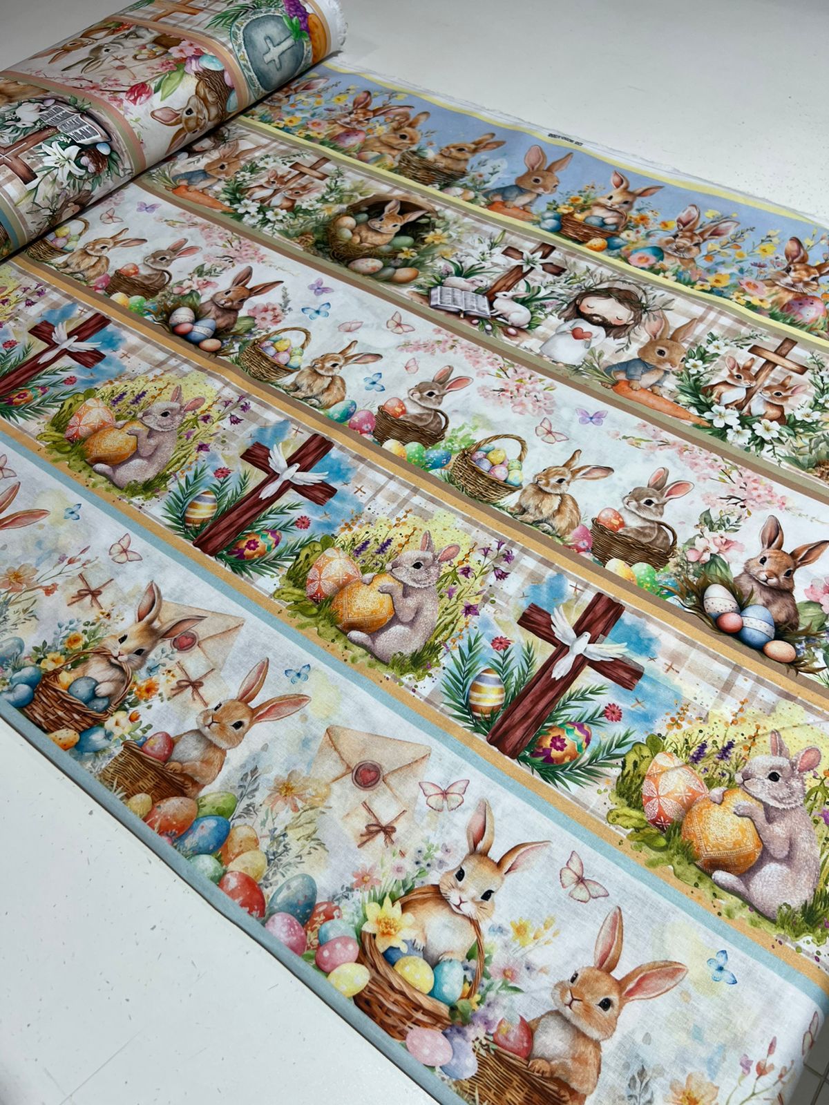 Tricoline 100% Algodão 50cm de comprimento x 1,5 largura padrão Estampas de pascoa