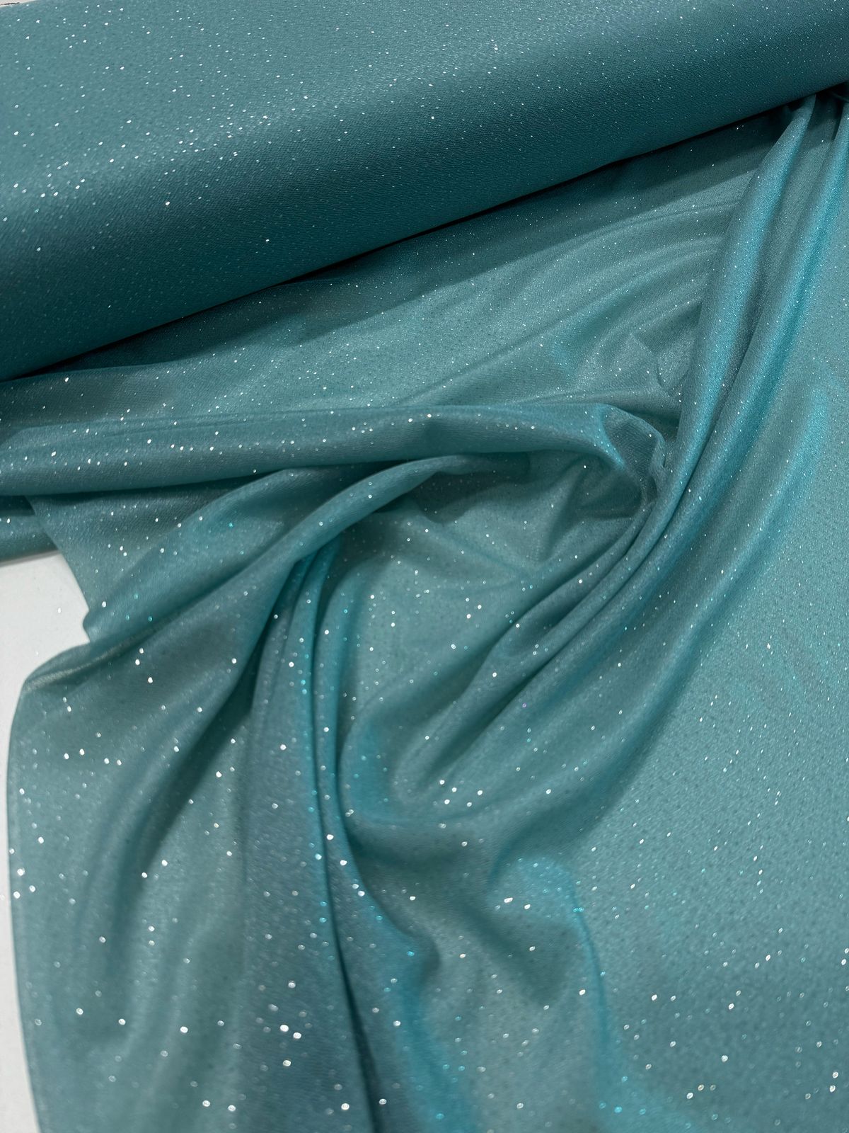 Tecido Malha glitter com Elastano 1,50m largura