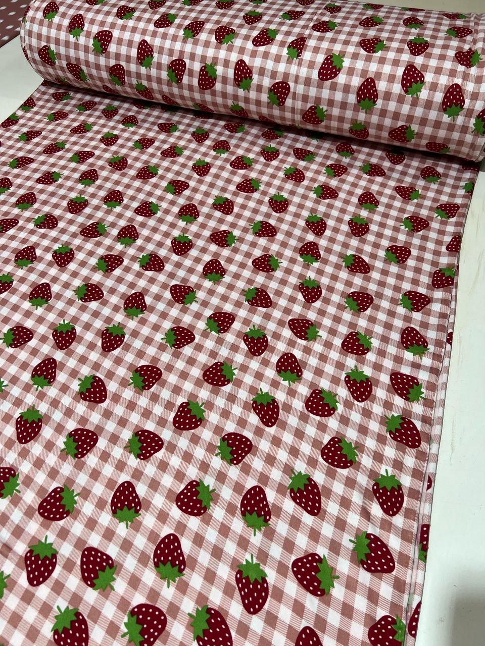 Tecido Malha para pijama estampada Suede Light Ultra Macio 1,60m largura