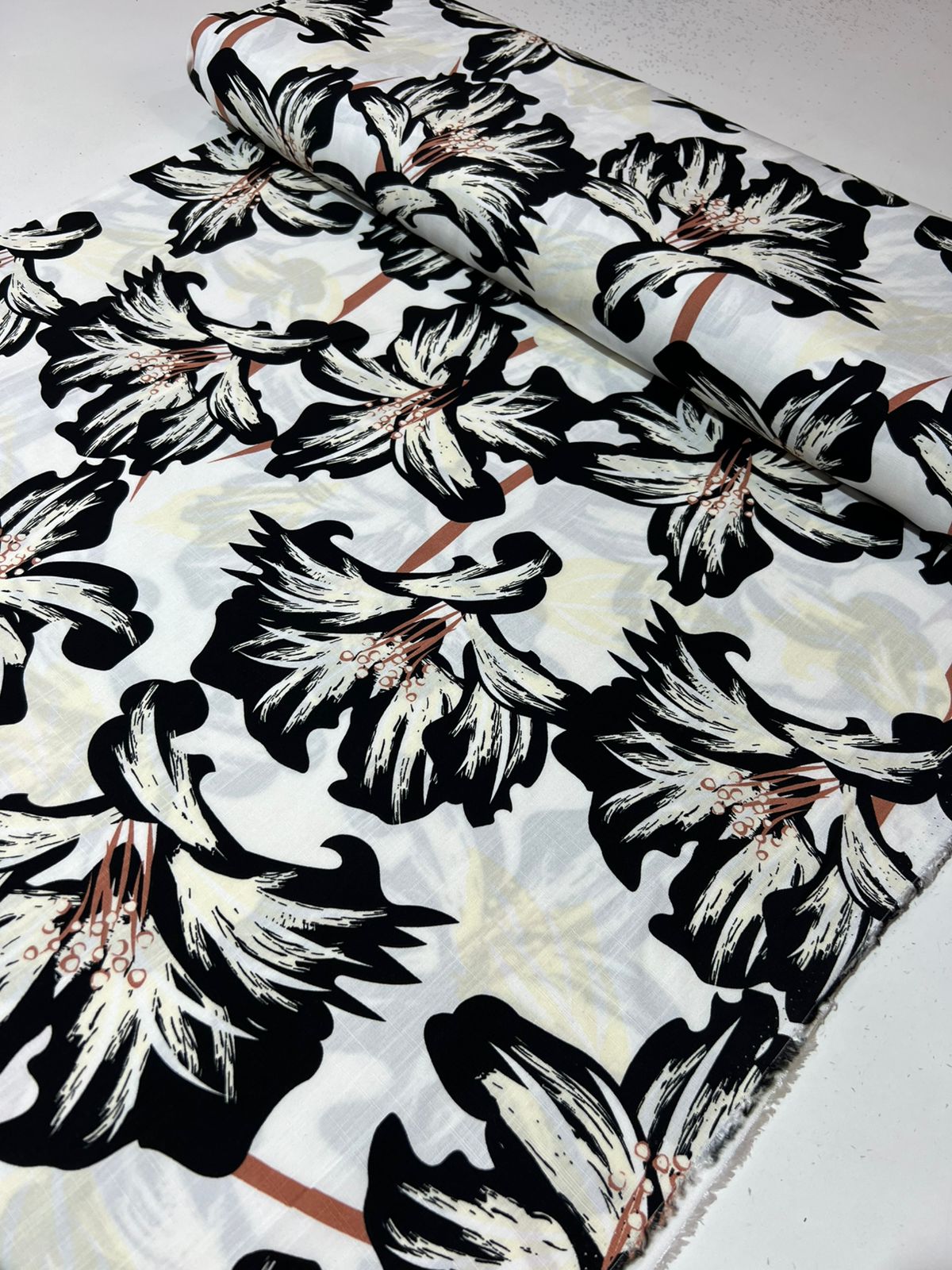 Tecido Viscolinho Estampado 100% Viscose 1,45m largura
