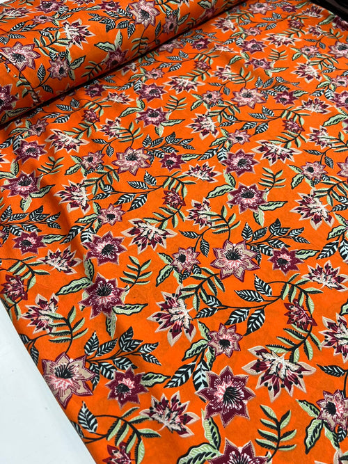 Crepe Aya estampado 1,40 largura toque de seda sedinha