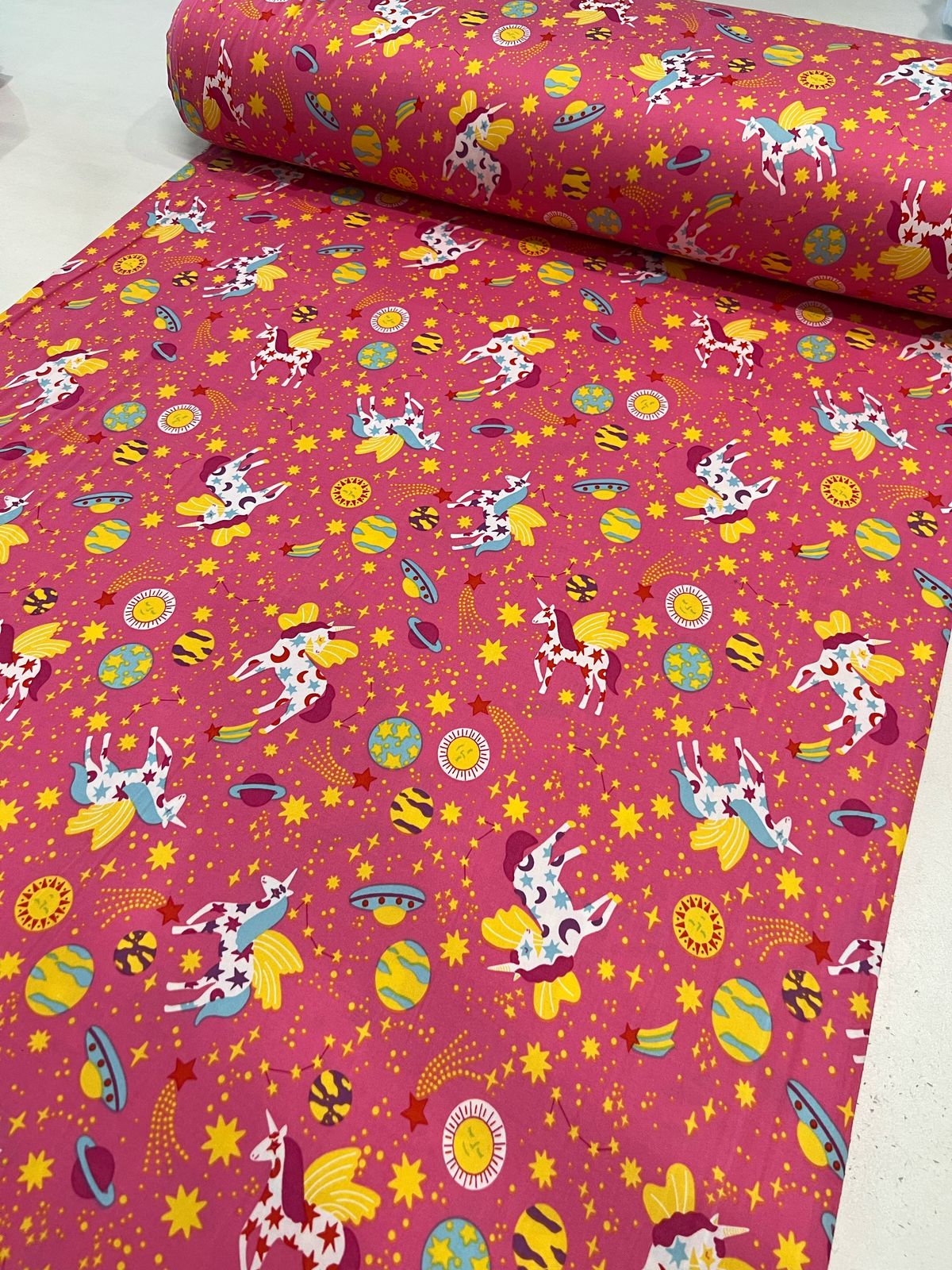 Tecido Malha para pijama estampada Suede Light Ultra Macio 1,60m largura