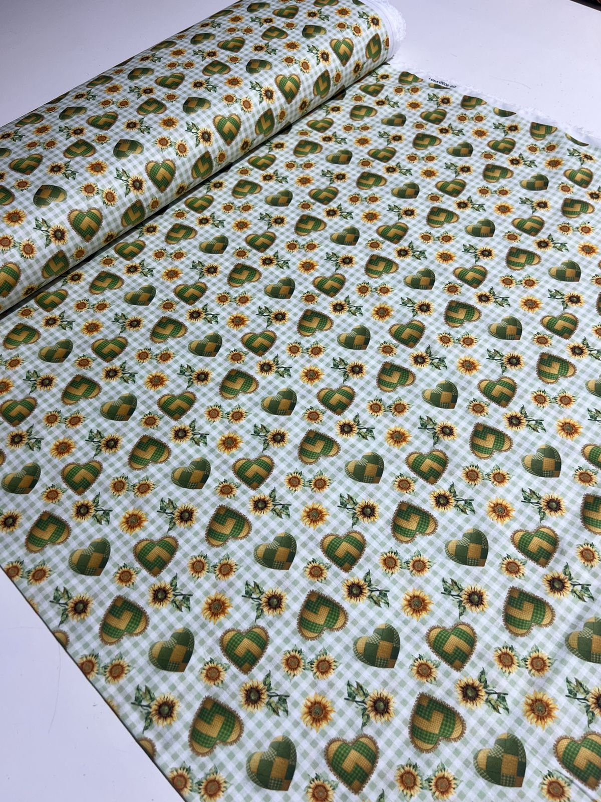 Tecido Tricoline 100% Algodão Estampado 50cmx 1,50m Patchwork Costura Artesanato Alta Qualidade