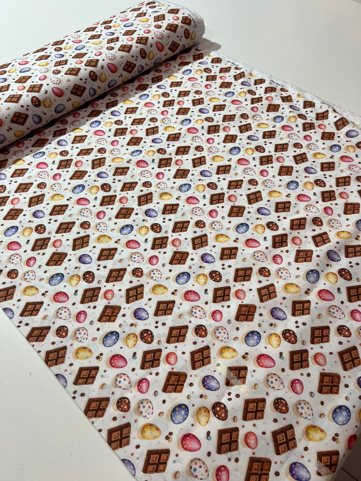 Tricoline 100% Algodão 50cm de comprimento x 1,5 largura padrão Estampas de pascoa