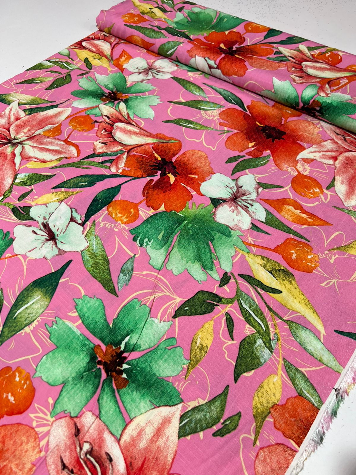 Tecido Viscolinho Estampado 100% Viscose 1,45m largura