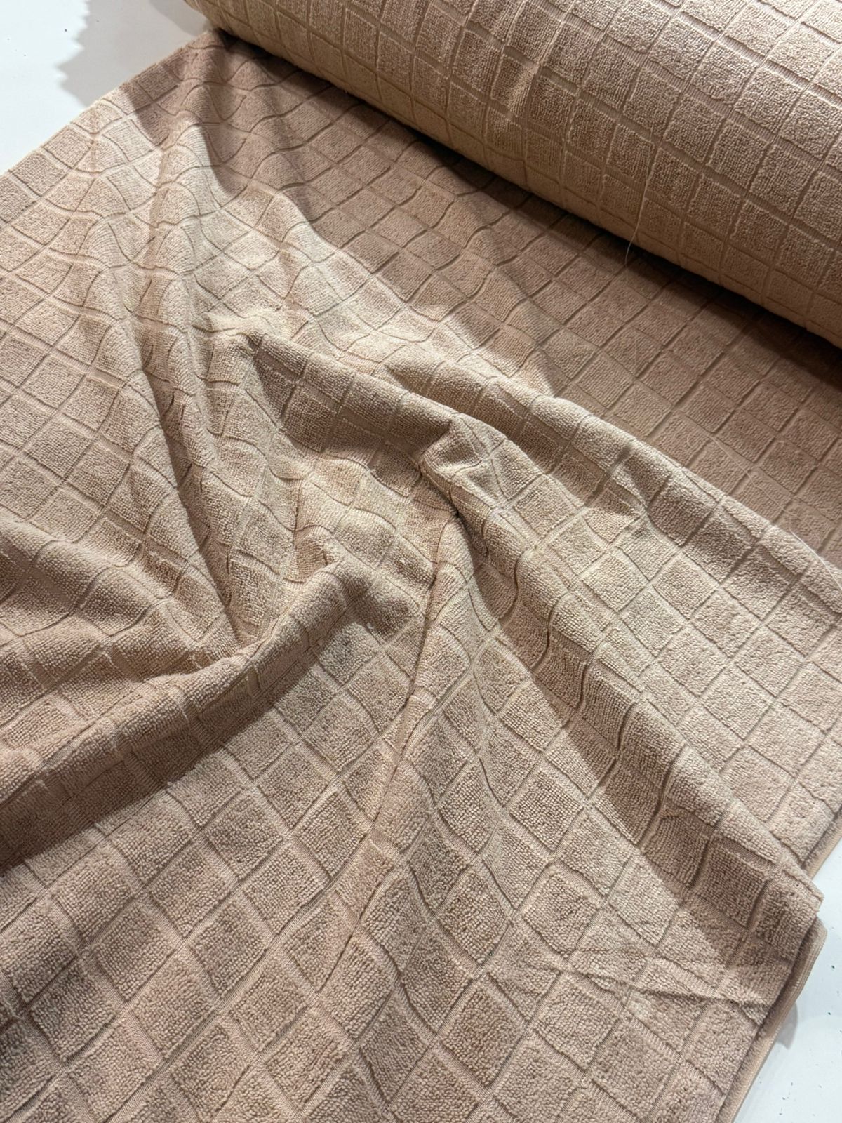 Tecido Atoalhado Felpudo Jacquard De Microfibra 1,50mt de largura