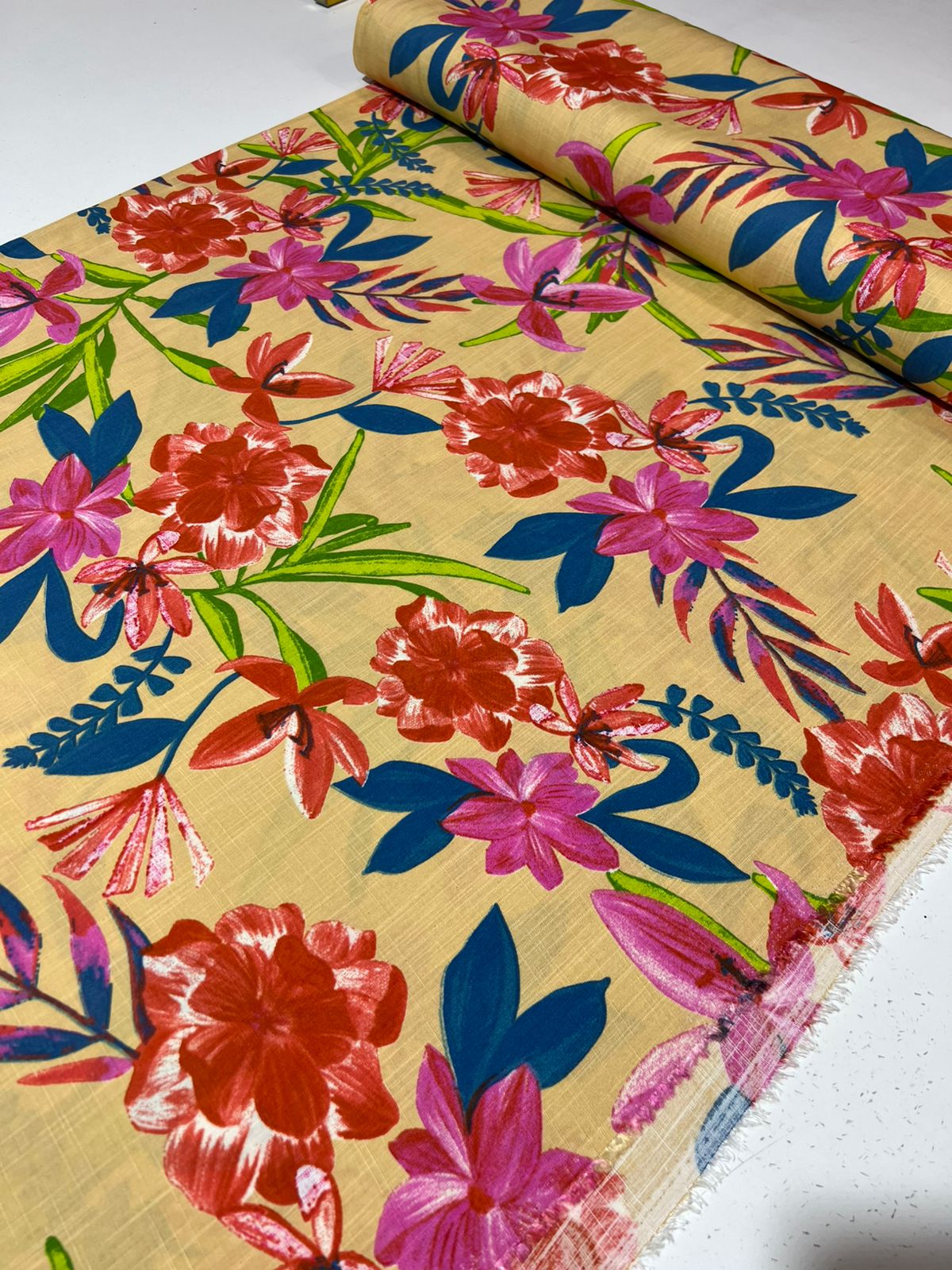 Tecido Viscolinho Estampado 100% Viscose 1,45m largura