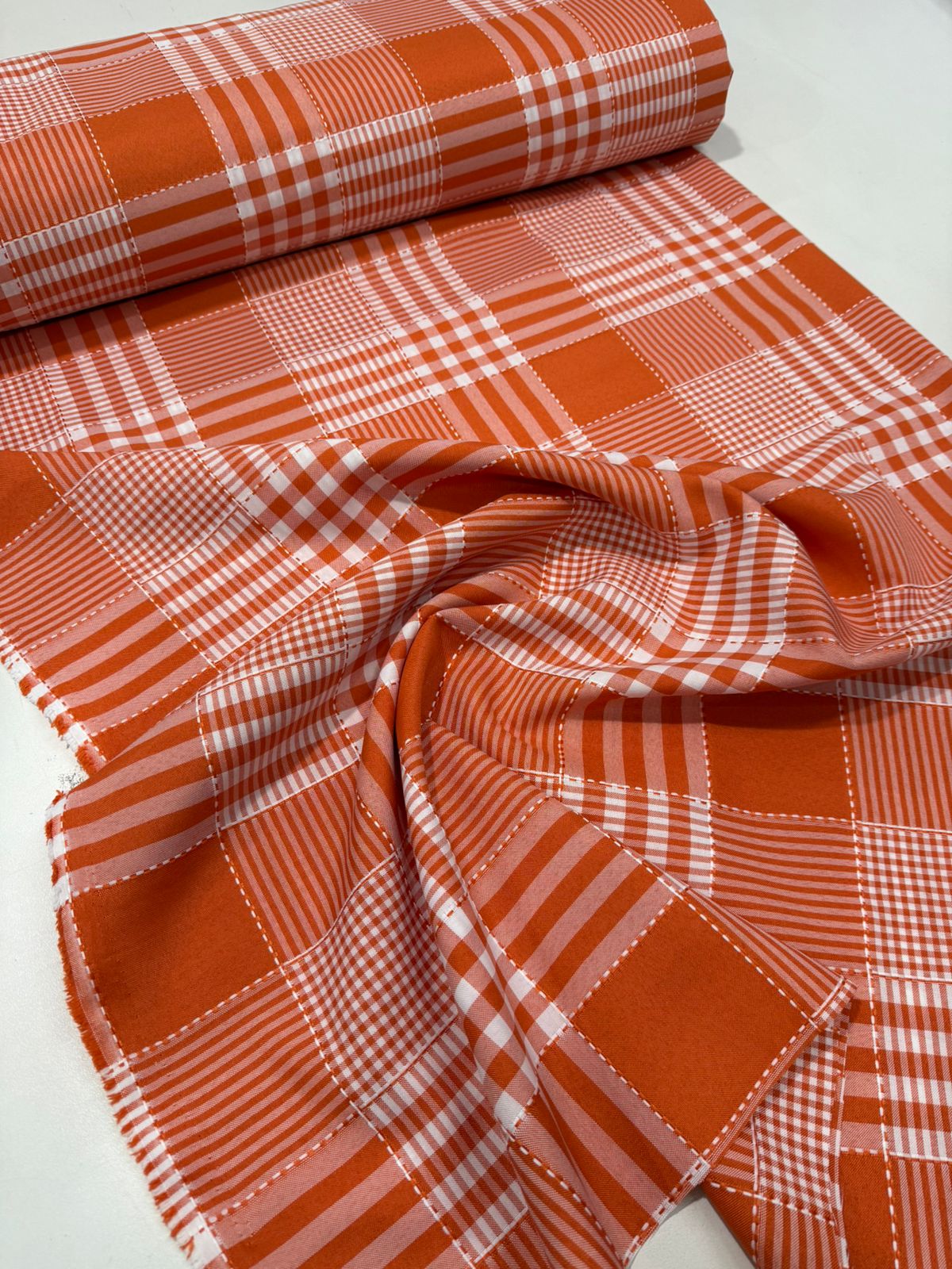 Tecido Oxford Estampado Xadrez  1,50m largura