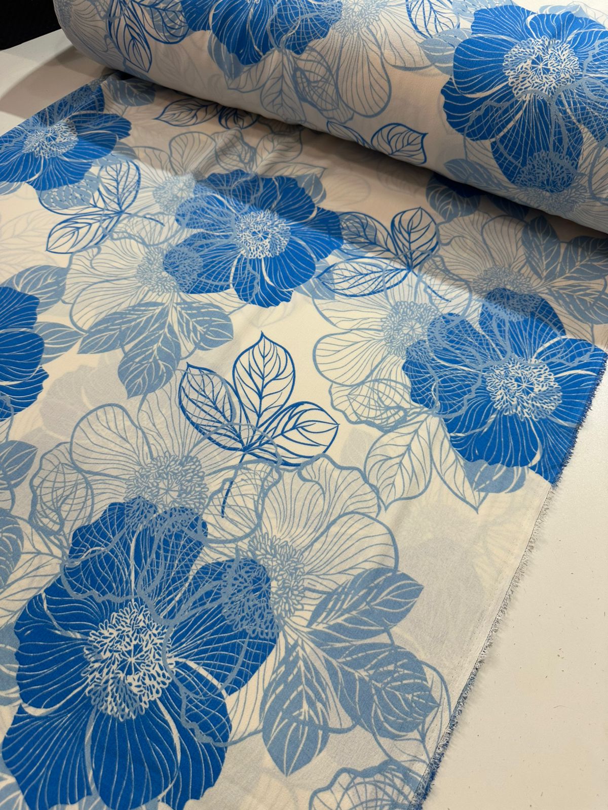 Tecido Crepe Duna Estampado  1,46 lagura