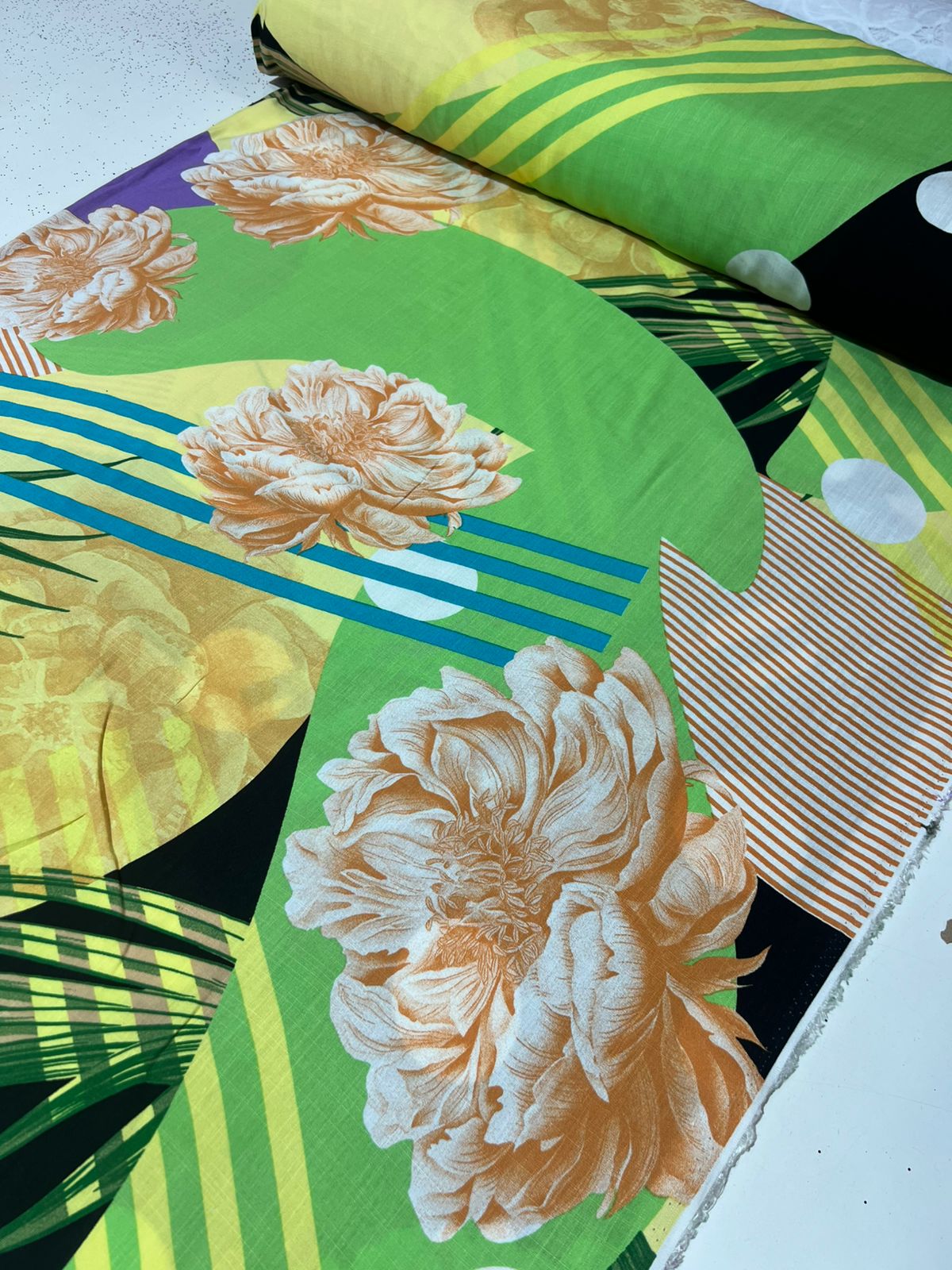 Tecido Viscolinho Estampado 100% Viscose 1,45m largura