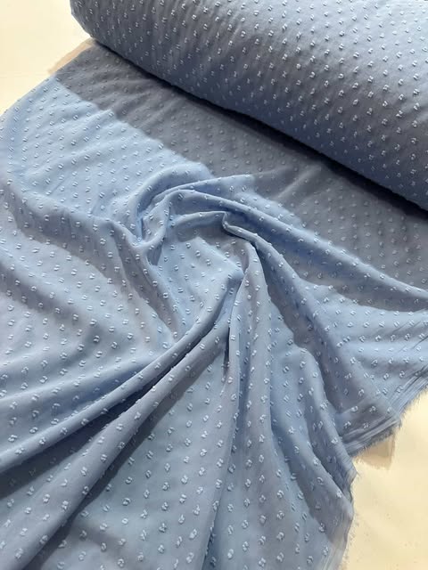 Tecido Musseline Chiffon Poá Pipoquinha  1,47m largura