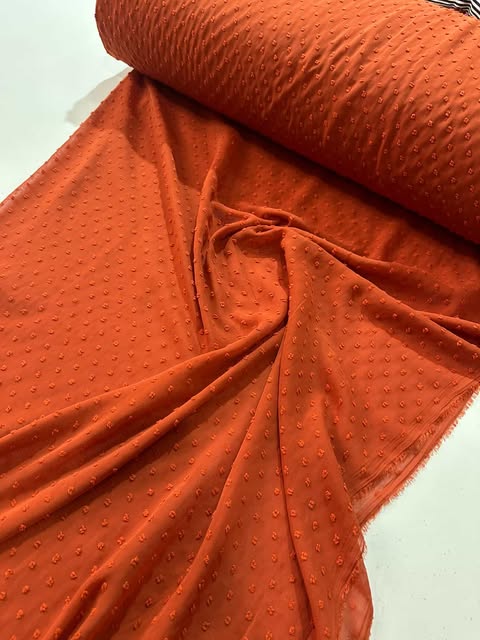 Tecido Musseline Chiffon Poá Pipoquinha  1,47m largura