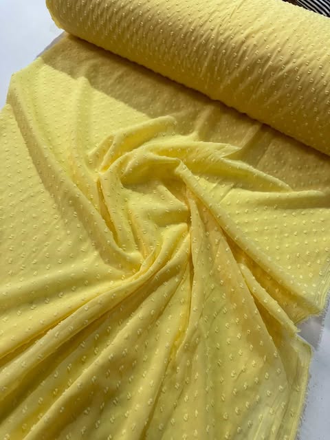 Tecido Musseline Chiffon Poá Pipoquinha  1,47m largura