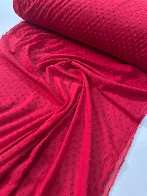Tecido Musseline Chiffon Poá Pipoquinha  1,47m largura