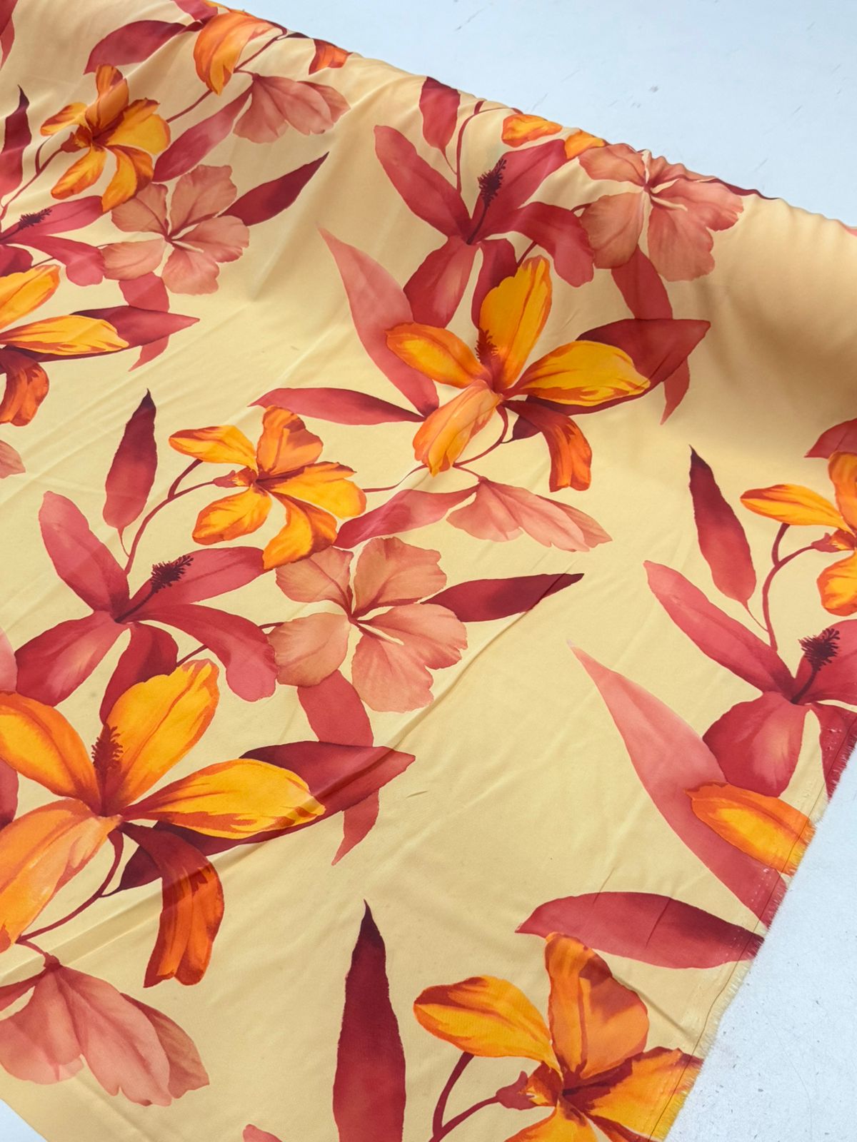 Tecido crepe camisaria Estampa digital  1,50m largura