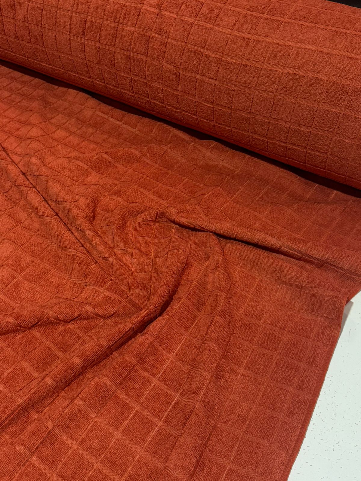 Tecido Atoalhado Felpudo Jacquard De Microfibra 1,50mt de largura