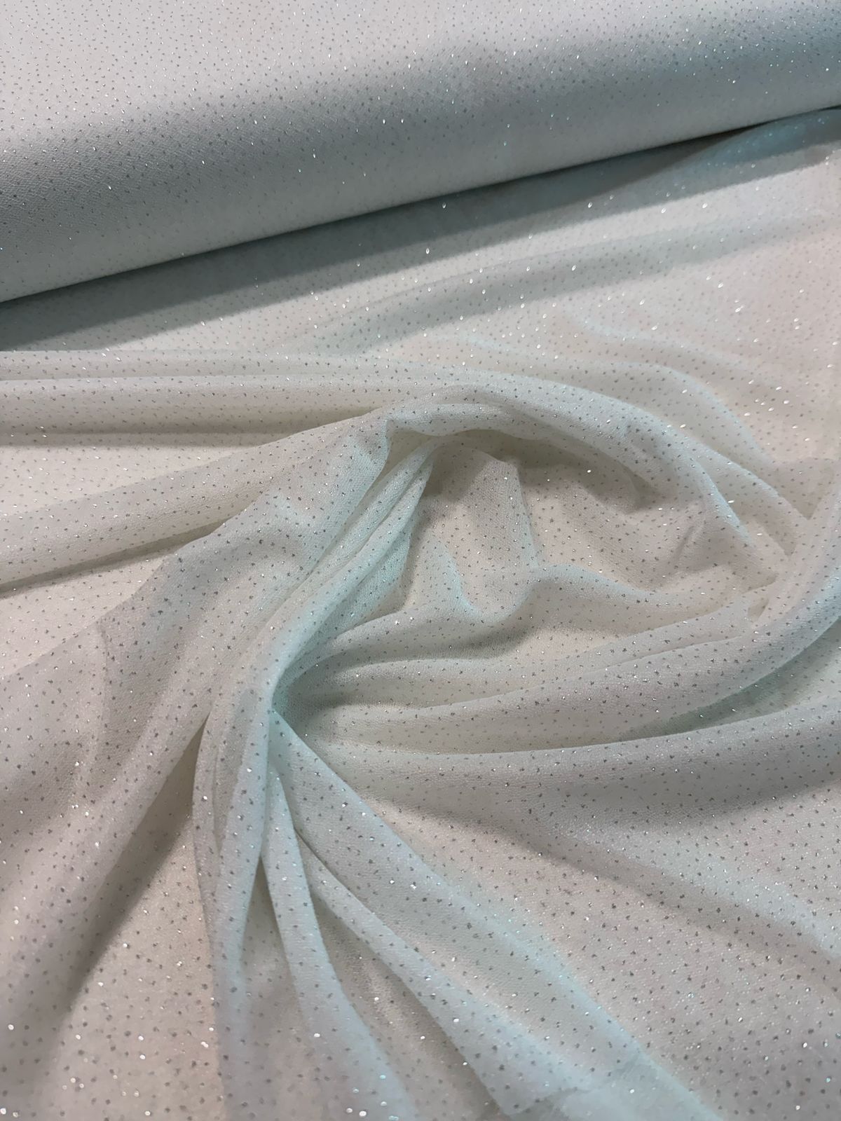Tecido Malha glitter com Elastano 1,50m largura