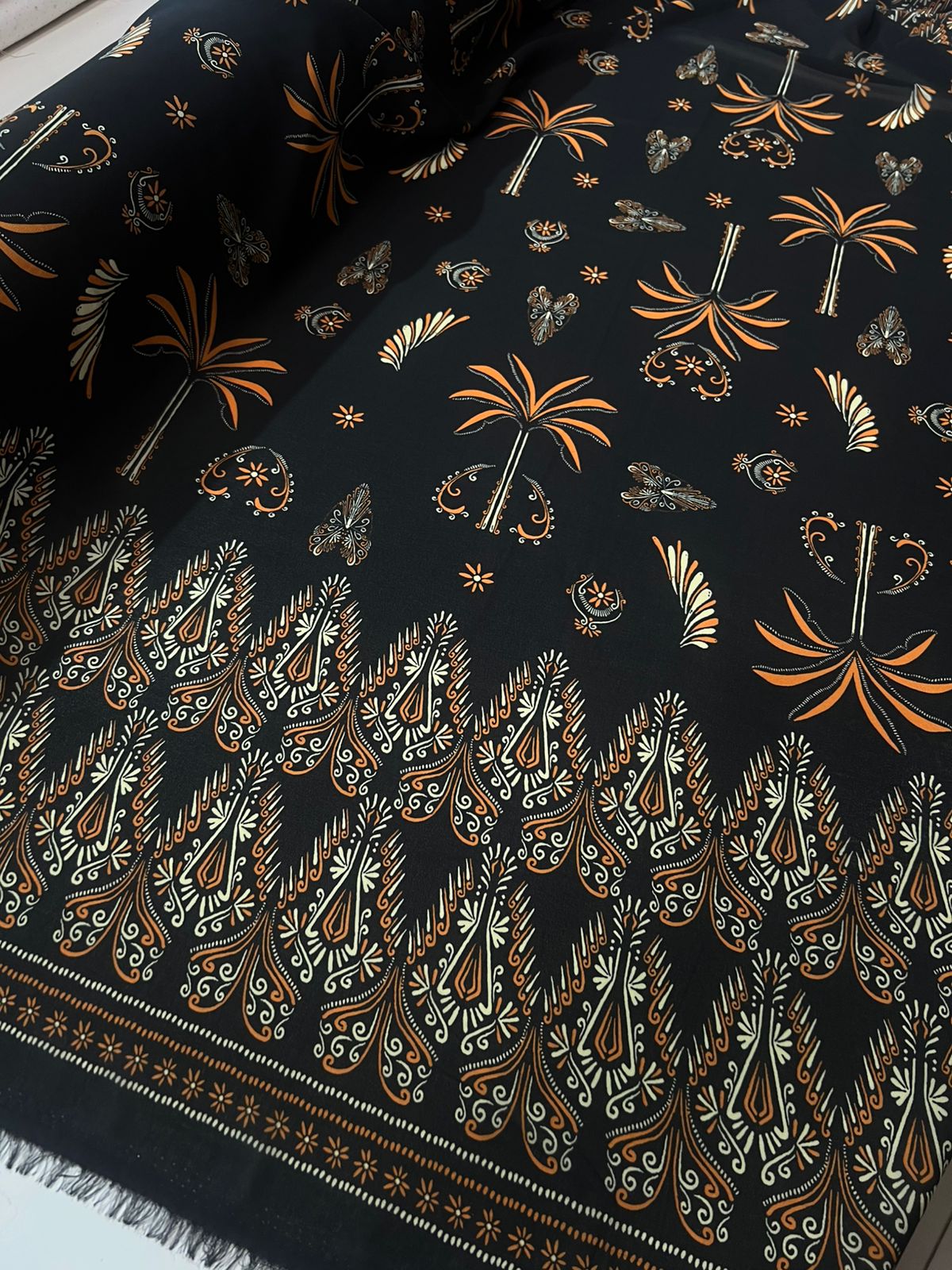 Tecido Crepe Georgette Estampado 1,50m largura