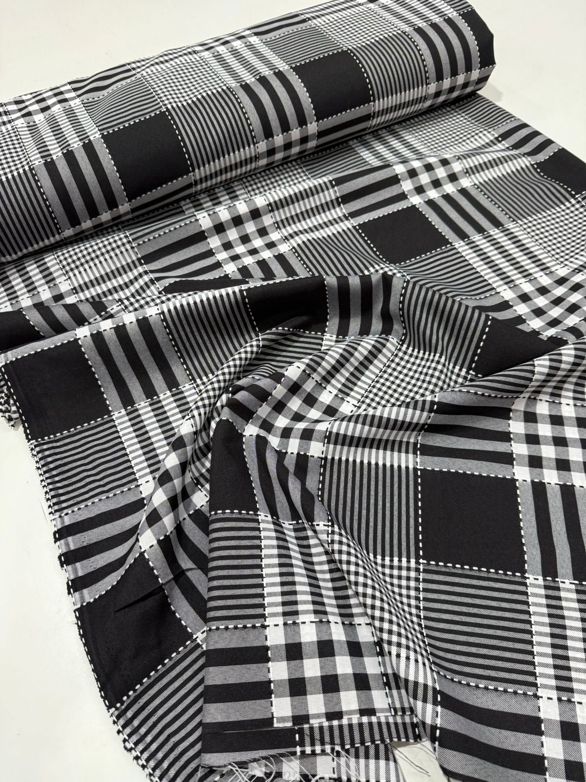Tecido Oxford Estampado Xadrez  1,50m largura