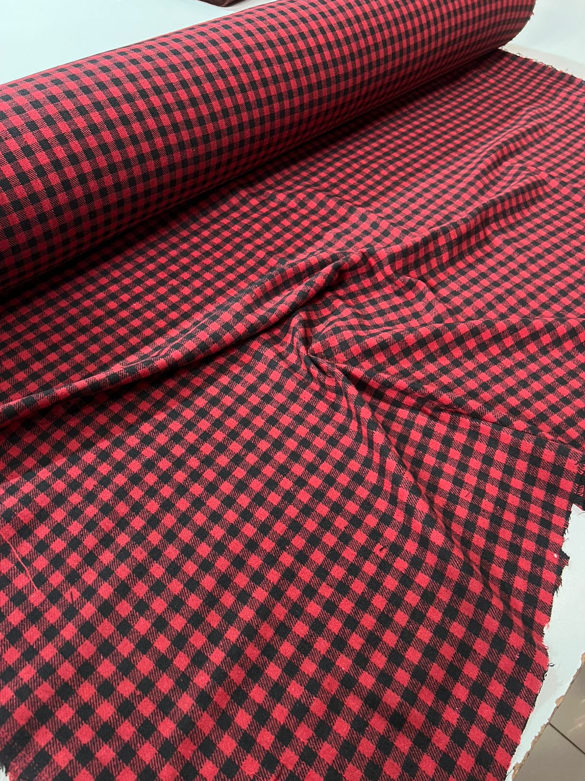 Tecido Flanela Xadrez Flanelado 1,40m largura
