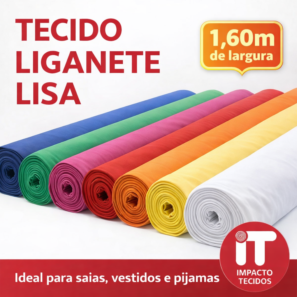 Malha Fria Liganete Lisa micro fluid  1,60m largura