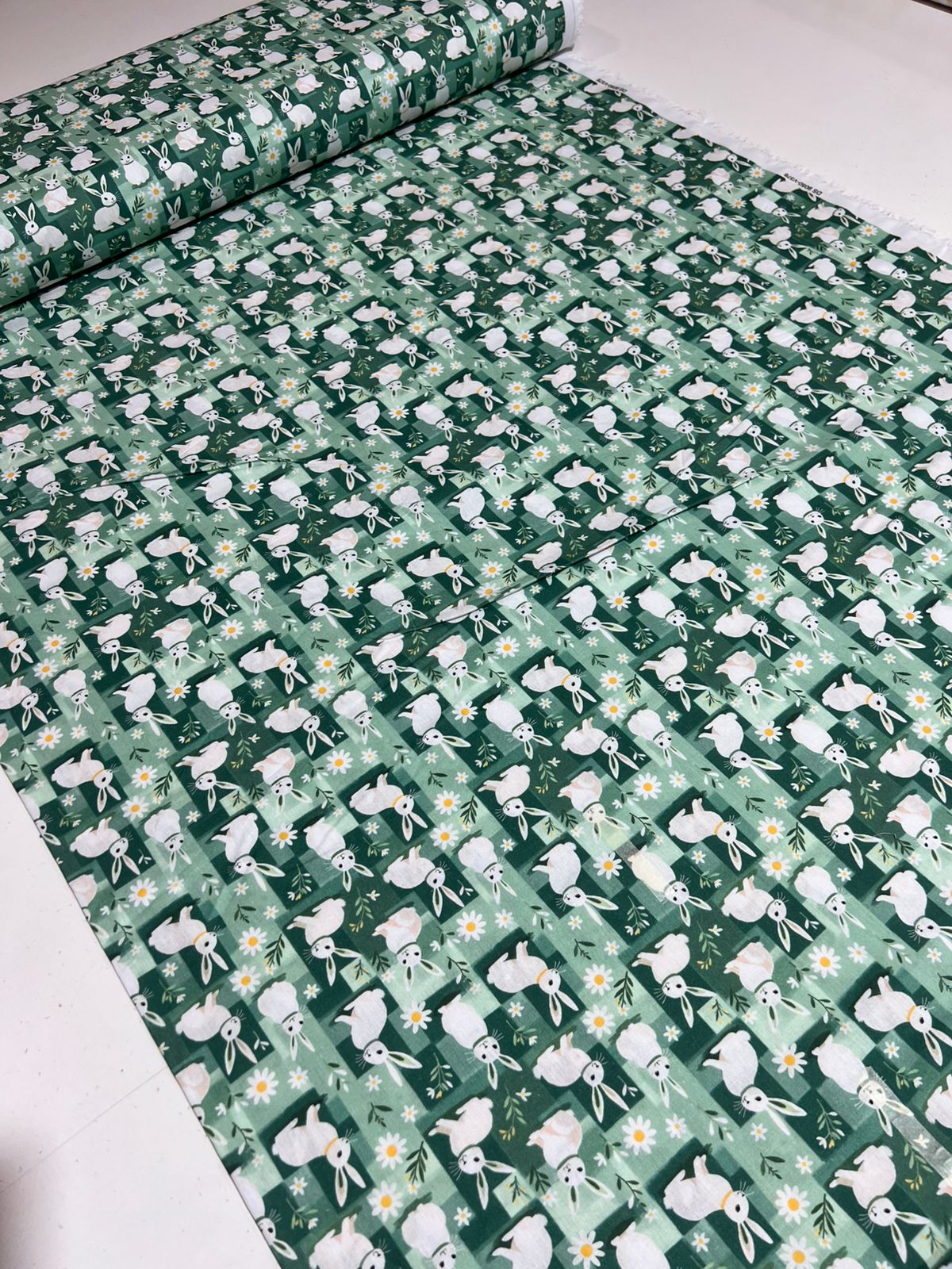 Tricoline 100% Algodão 50cm de comprimento x 1,5 largura padrão Estampas de pascoa