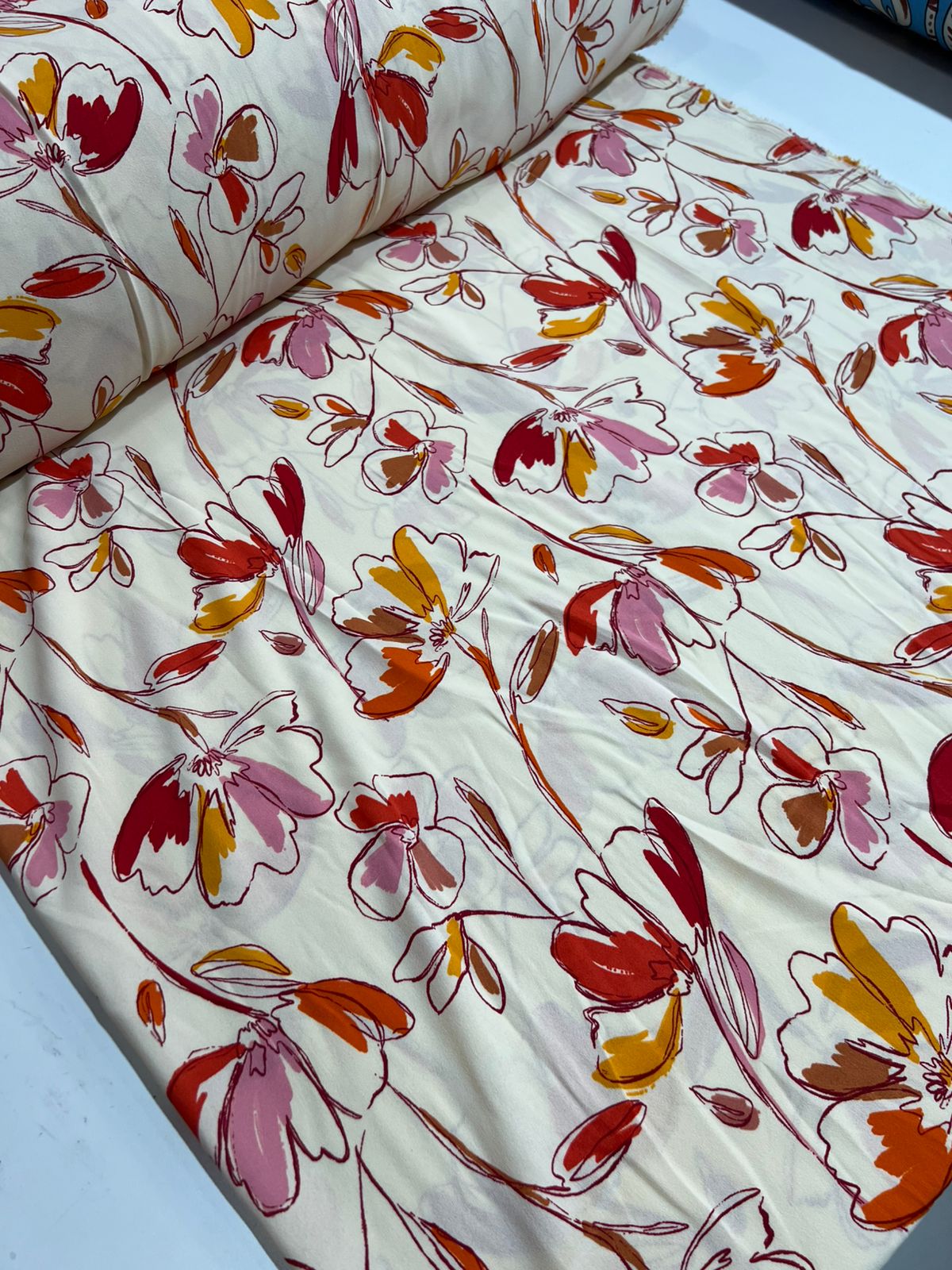 Tecido Crepe Duna Estampado  1,46 lagura