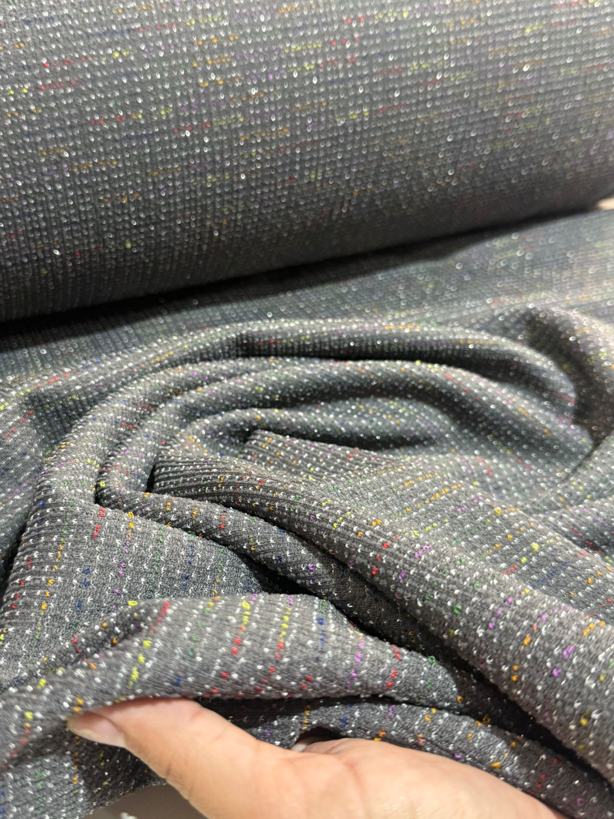 Tecido Malha Tweed  1,50m largura