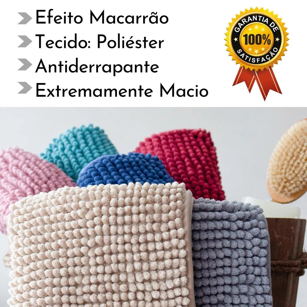 Tapete de Banheiro Antiderrapante Microfibra 40 x 60