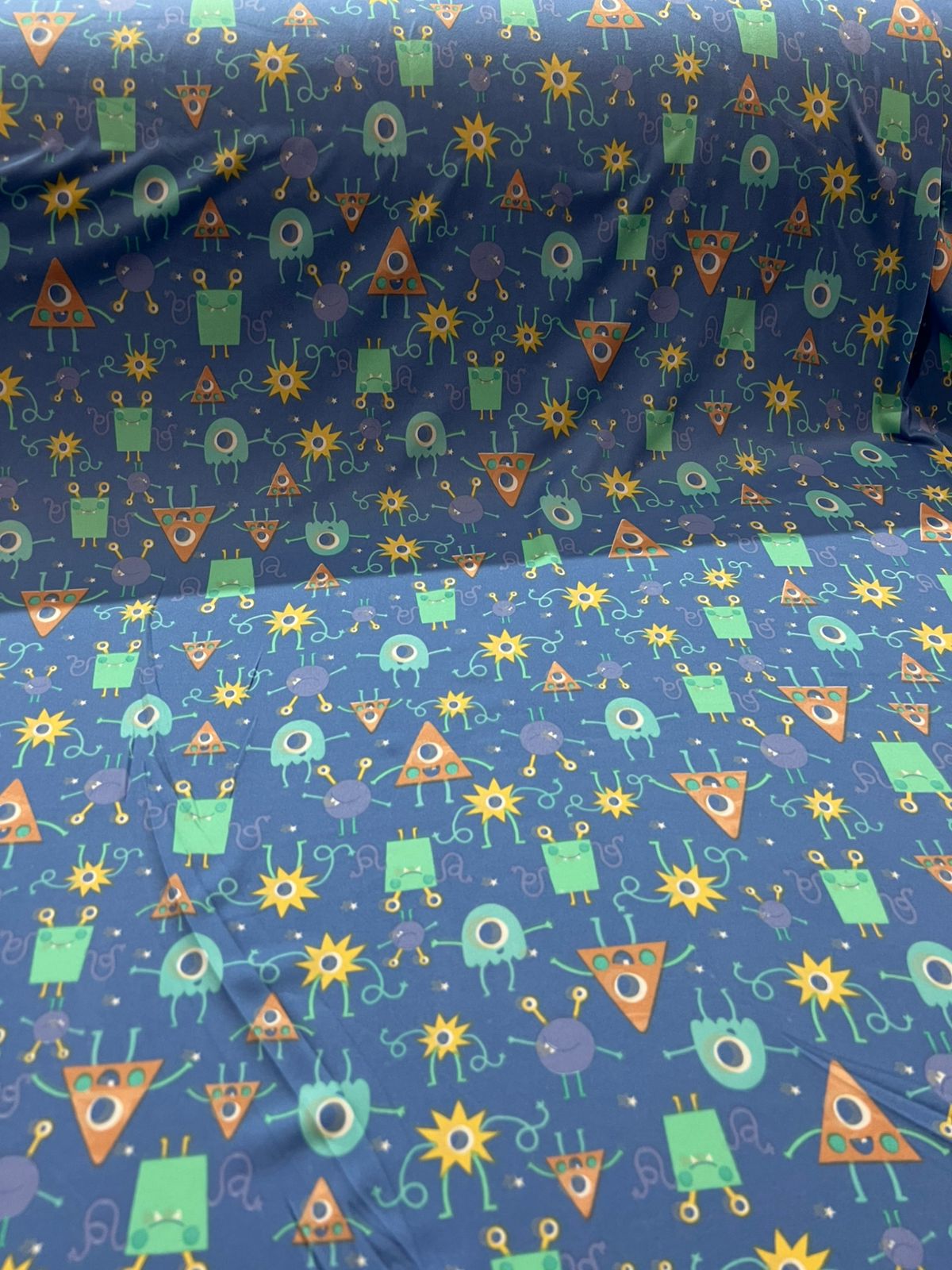 Tecido Malha para pijama estampada Suede Light Ultra Macio 1,60m largura