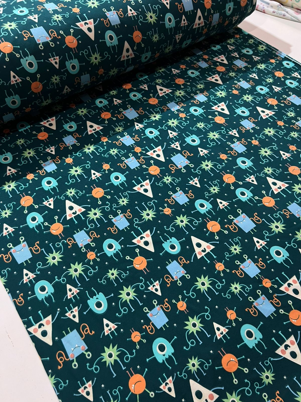 Tecido Malha para pijama estampada Suede Light Ultra Macio 1,60m largura