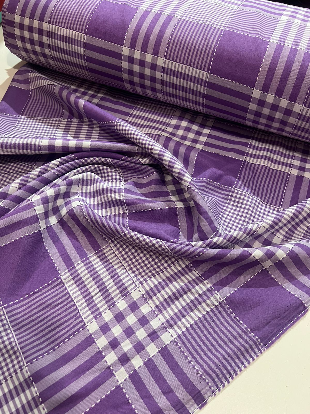 Tecido Oxford Estampado Xadrez  1,50m largura