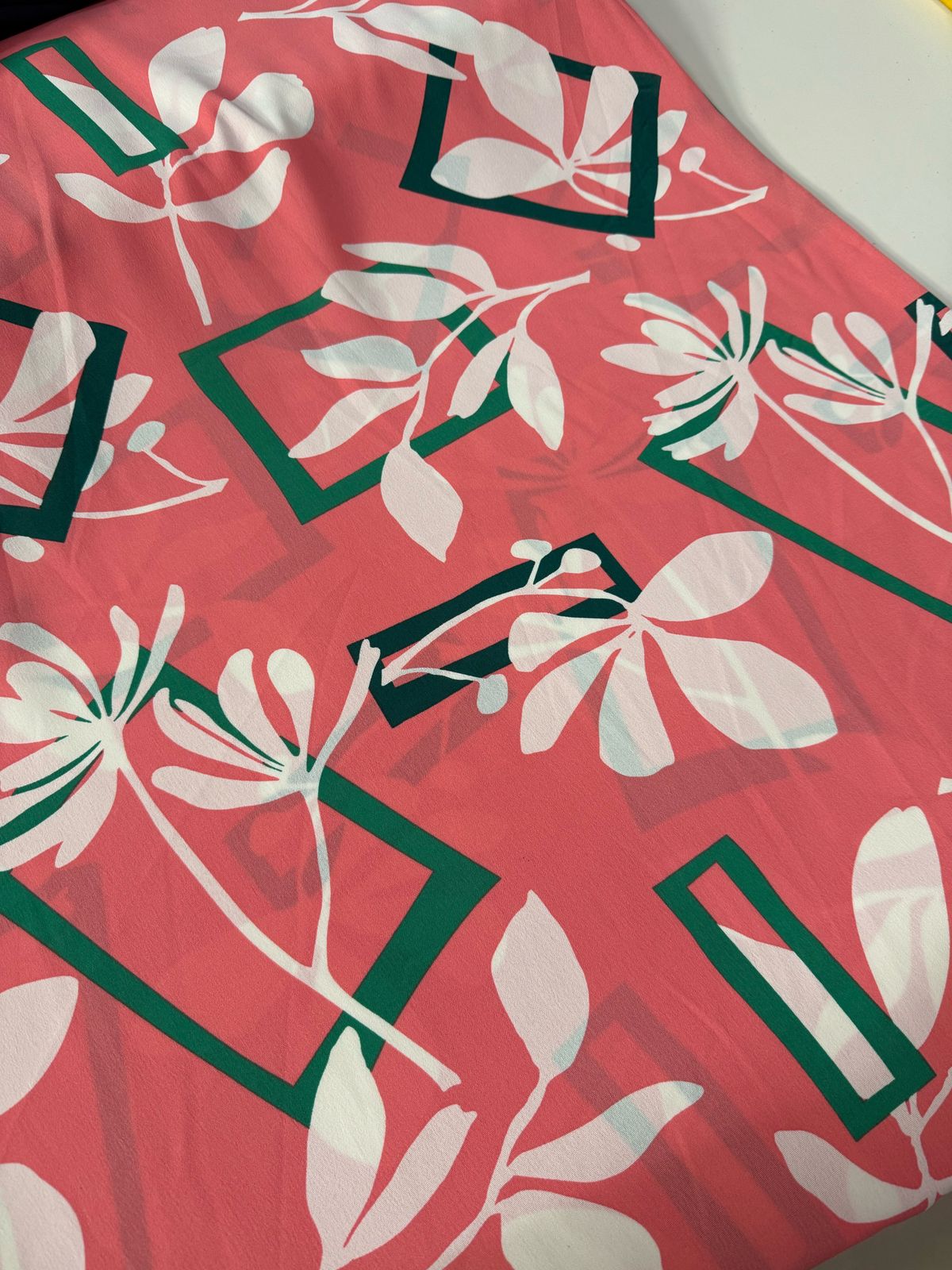 Tecido Crepe Duna Estampado  1,46 lagura