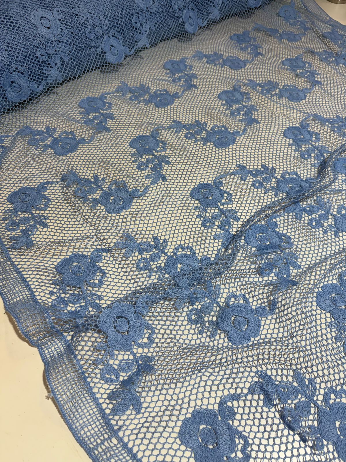 Tecido Crochê Zara Artesanal  1,30m largura