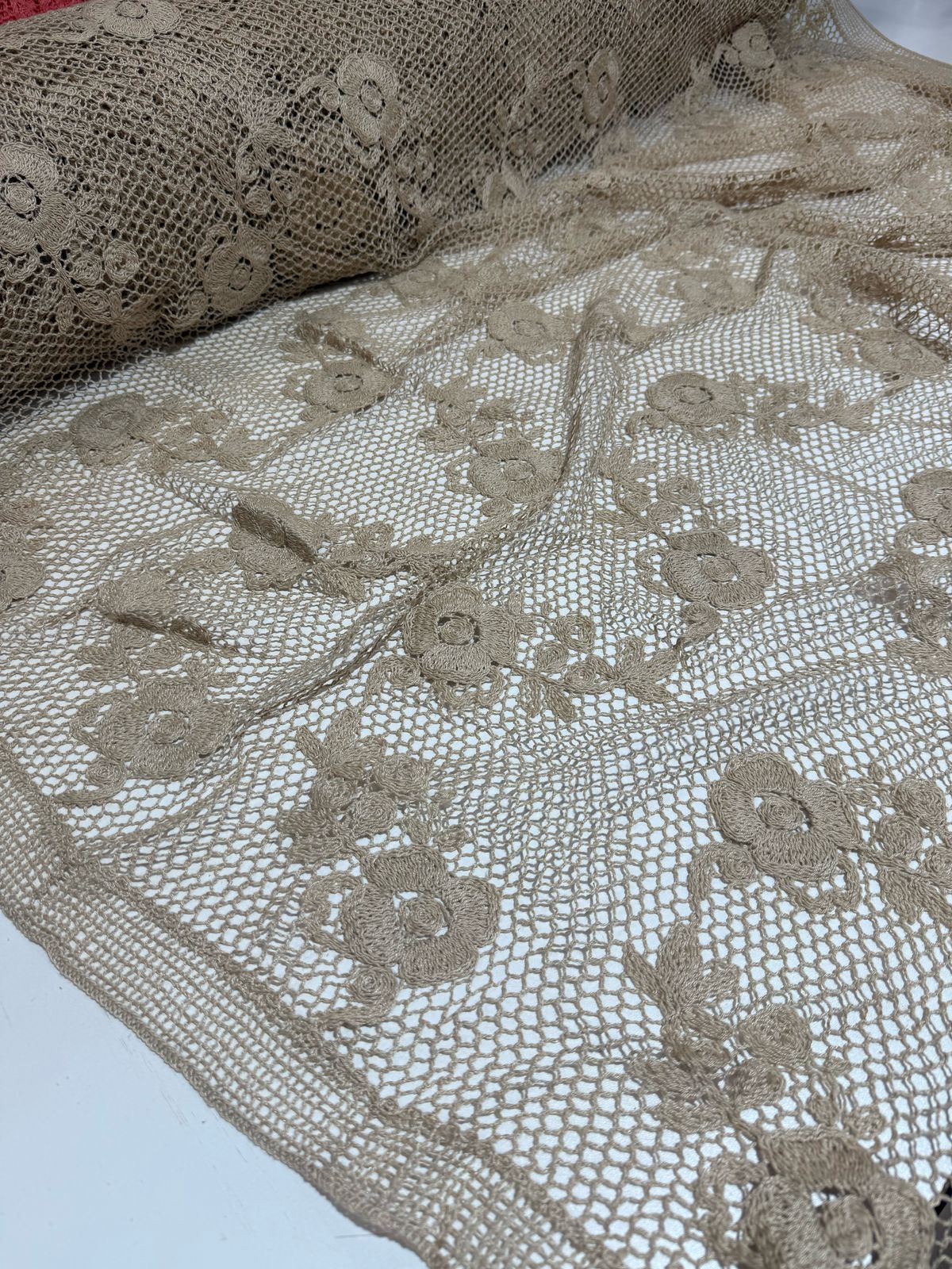 Tecido Crochê Zara Artesanal  1,30m largura