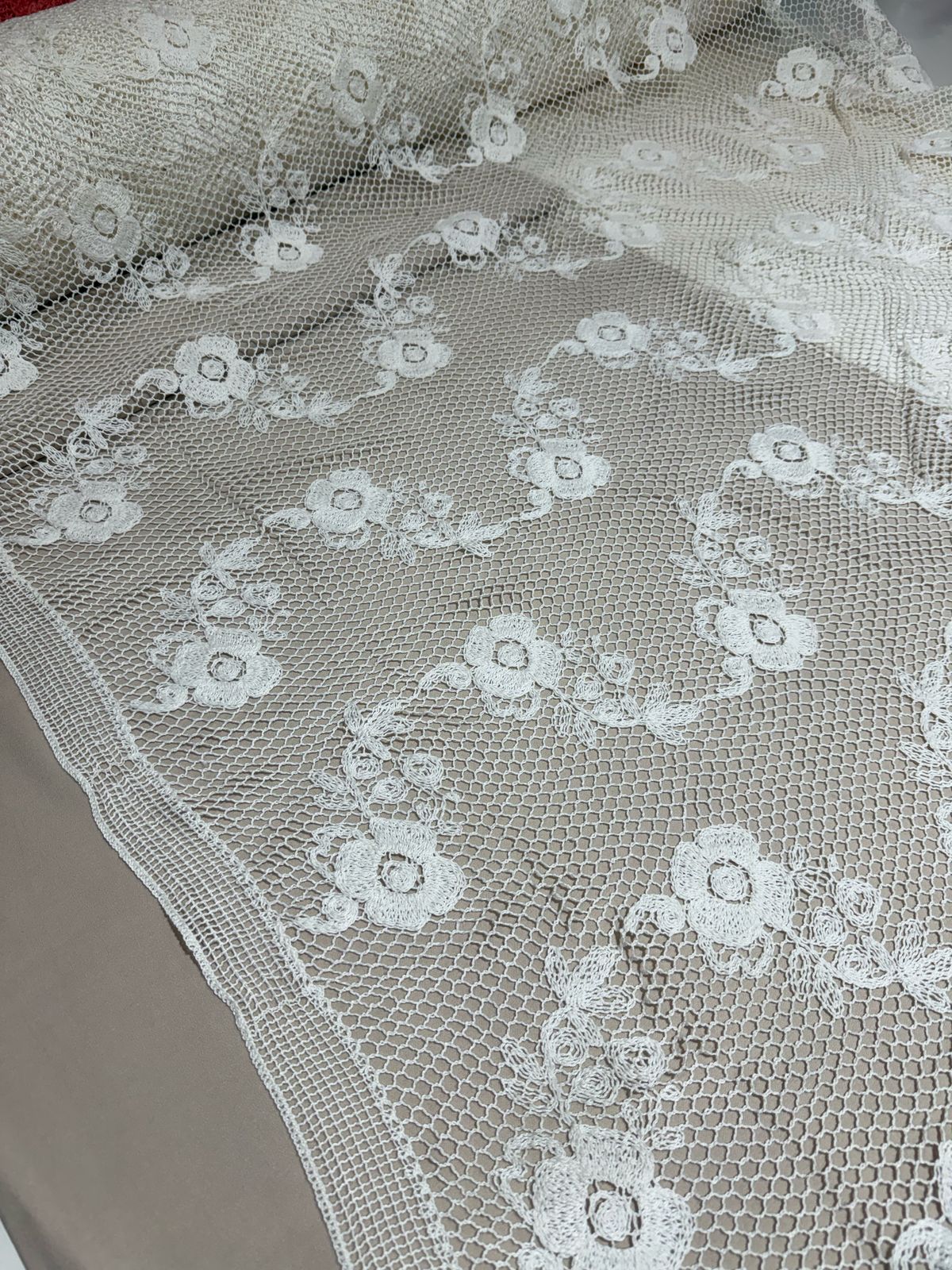 Tecido Crochê Zara Artesanal  1,30m largura